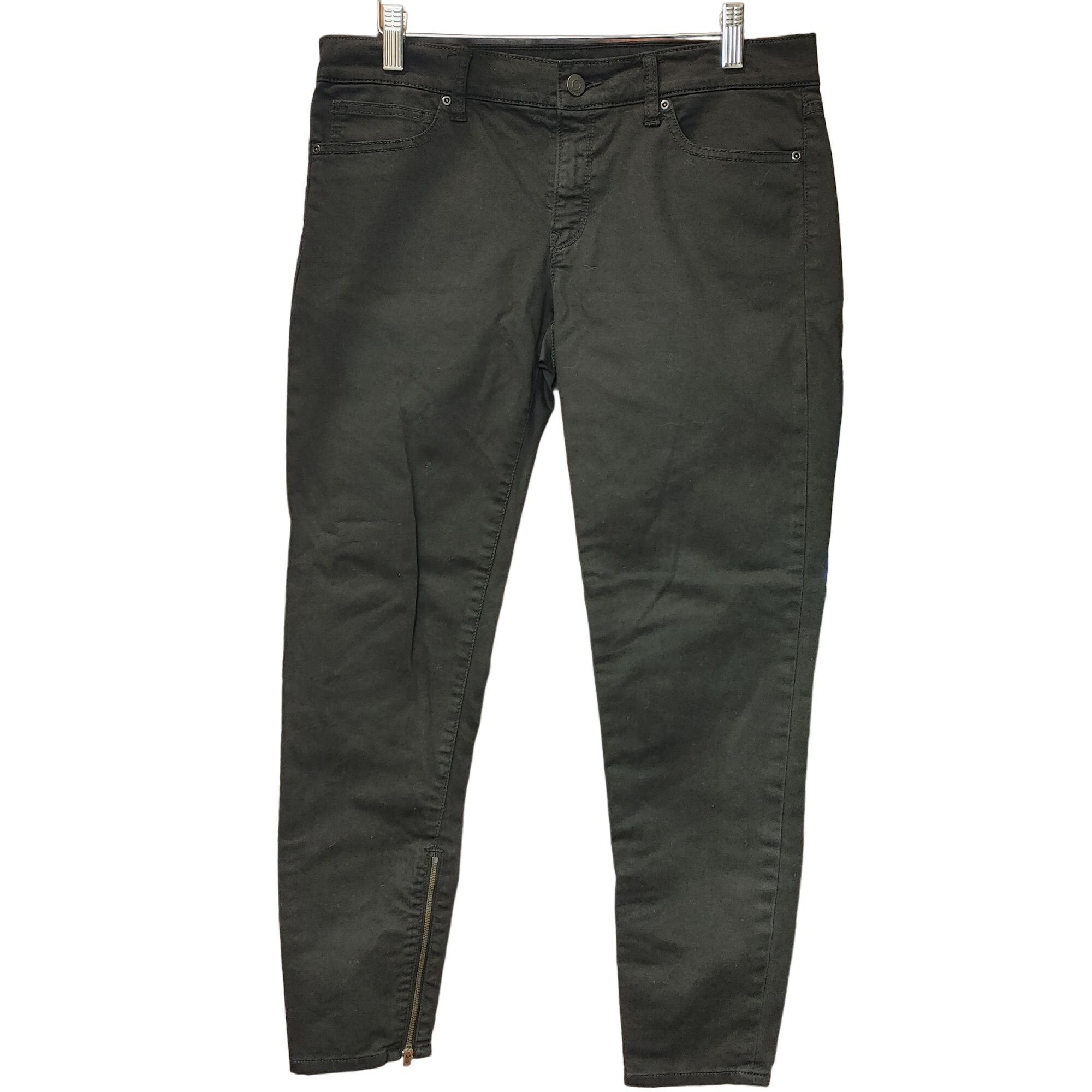 Gap Gap 1969 Women's Black Cropped Zippered Ankle Jean Leggings Size 30" / US 8 / IT 44 - 1 Thumbnail