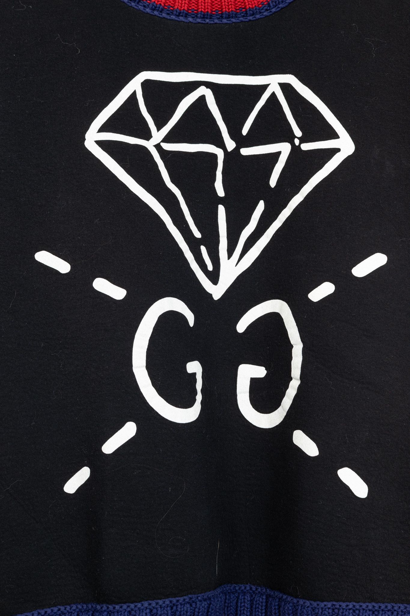 Gucci Gucci x GucciGhost AW16 Black Graphic Neoprene Sweatshirt Size US M / EU 48-50 / 2 - 8 Thumbnail