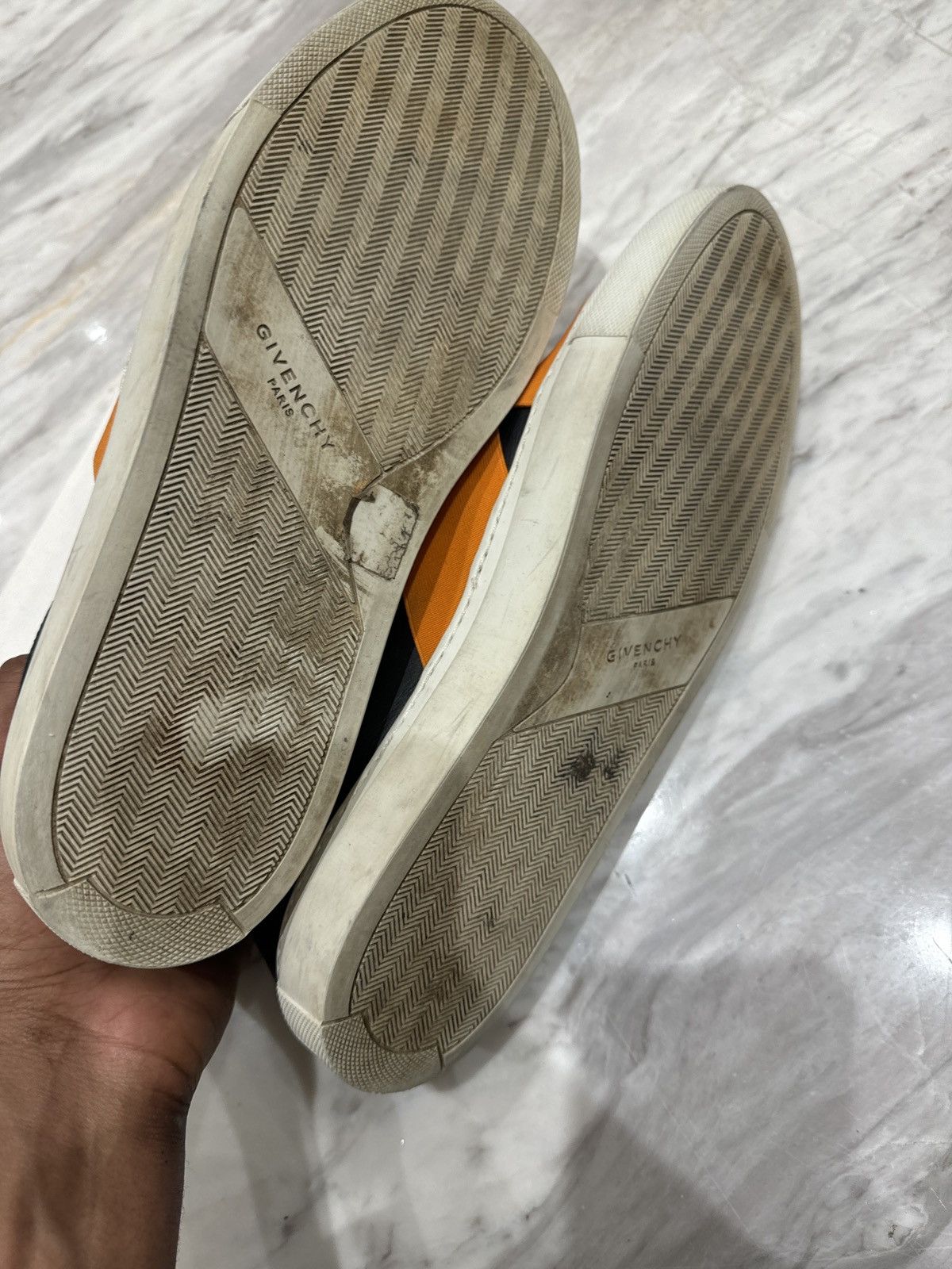 Givenchy Givenchy Orange Crossed Black Shoe Size US 11 / EU 44 - 6 Thumbnail
