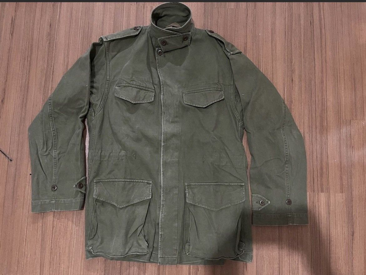 Other VINTAGE 50s M47 FRENCH ARMY JACKET PRODUCTION 1954 Size US M / EU 48-50 / 2 - 2 Thumbnail