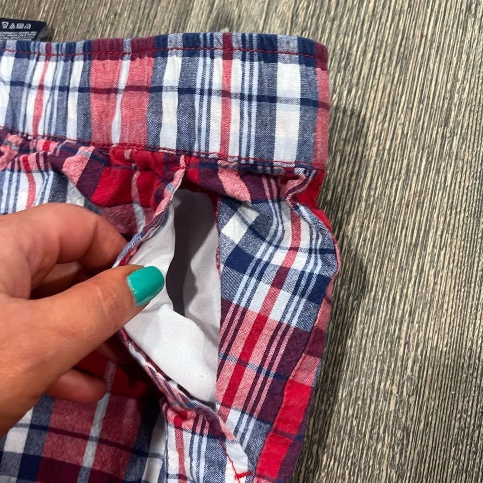 Nautica Nautica Boys Youth Plaid Straight-Fit Poplin Shorts L/14 Size US 28 / EU 44 - 5 Thumbnail