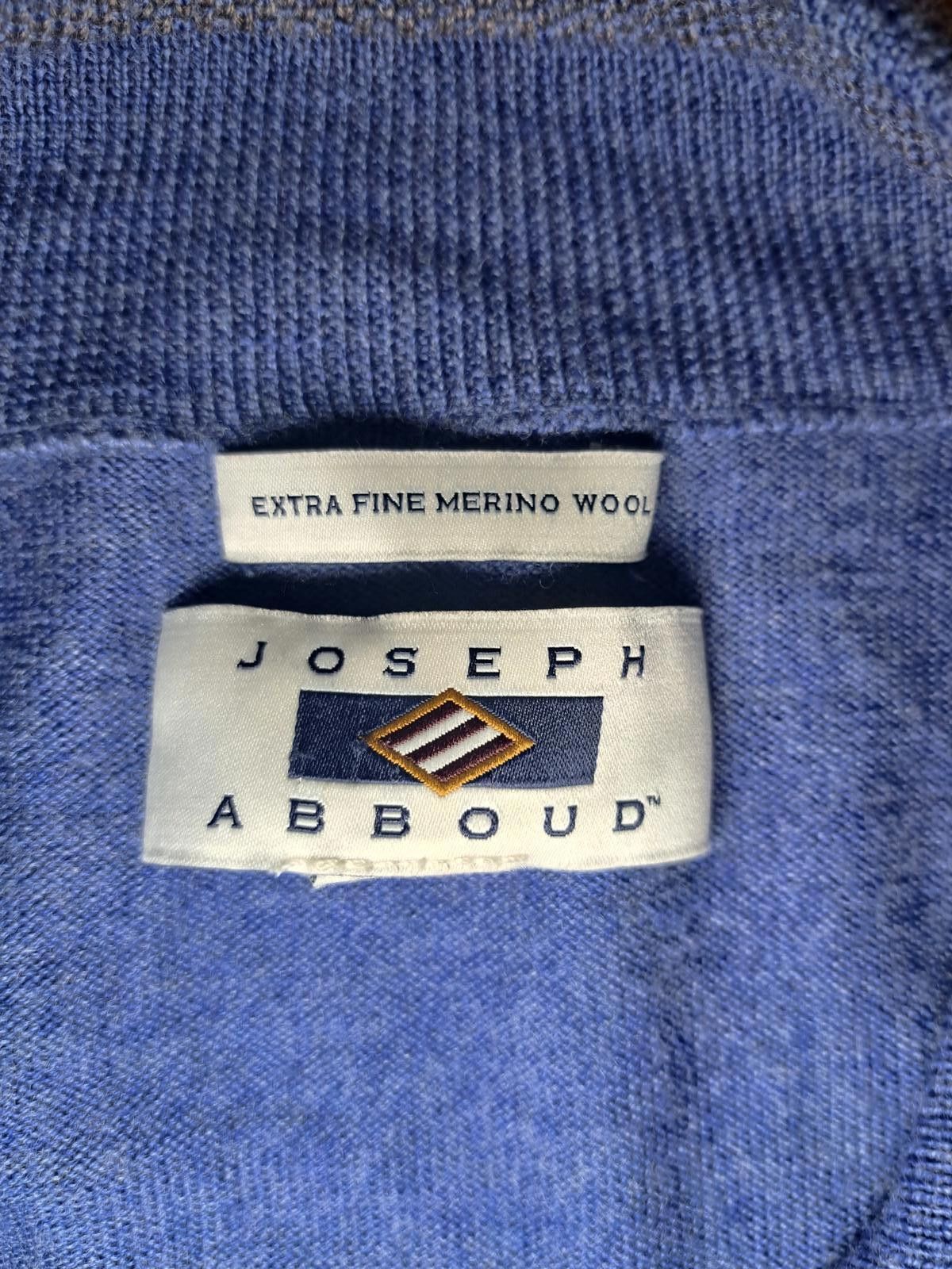 Joseph Abboud Josepoh Abboud Quarter Zip Pullover Sweater XXXL Blue Wool Size US XXL / EU 58 / 5 - 2 Thumbnail