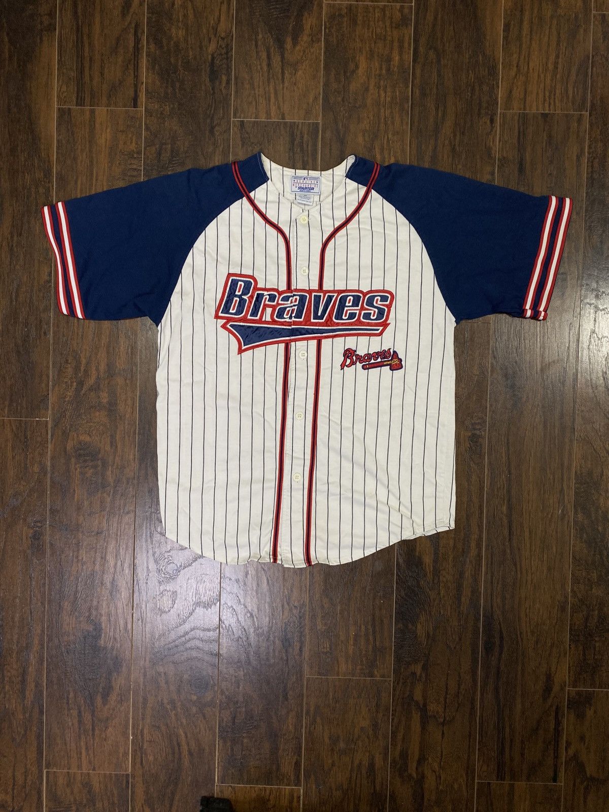 Starter Vintage Starter Atlanta Braves Baseball Jersey Size US M / EU 48-50 / 2 - 1 Thumbnail