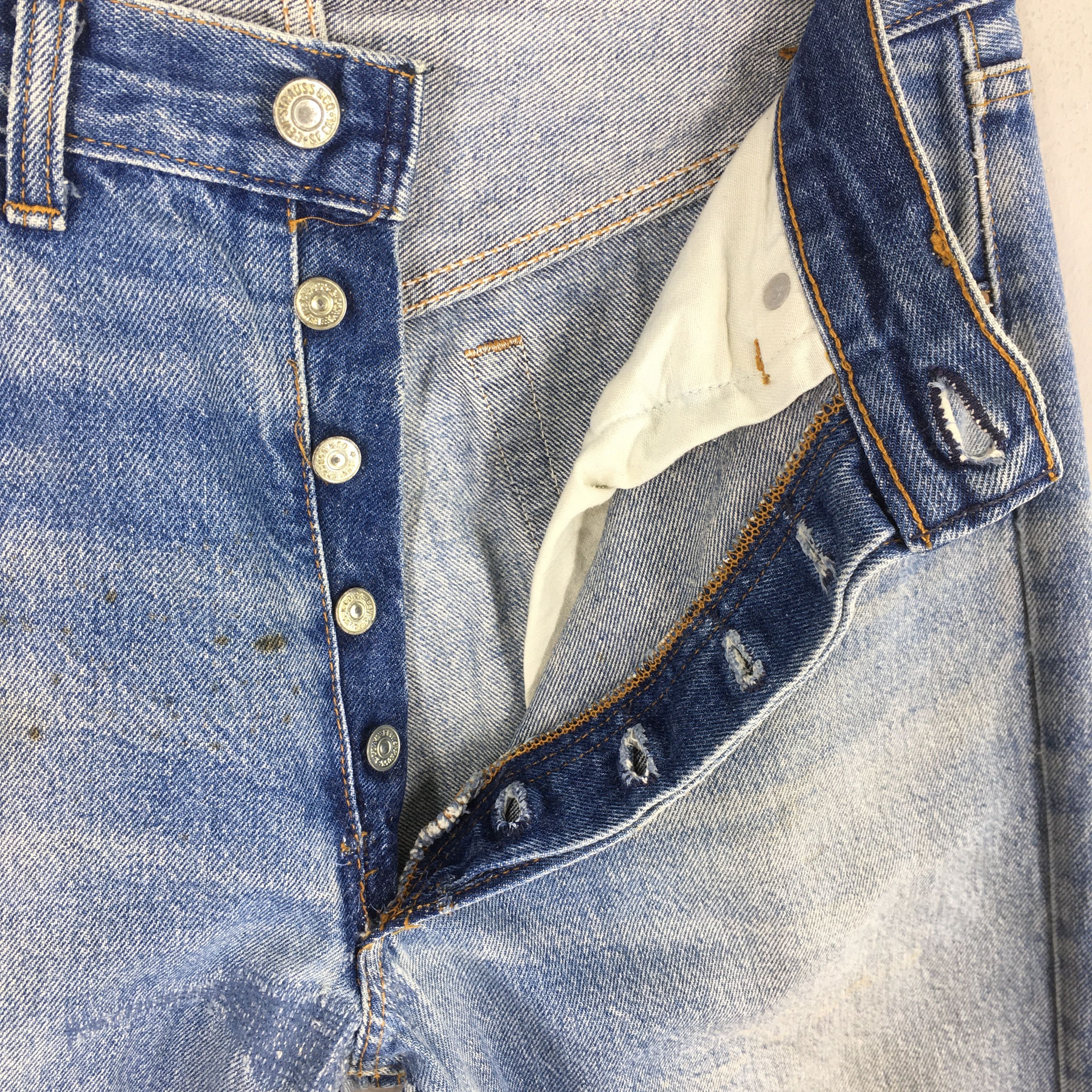 Levi's Size 30x31 Vintage 90s Levi's 501 Faded Blue Jeans S1078 Size US 30 / EU 46 - 6 Thumbnail