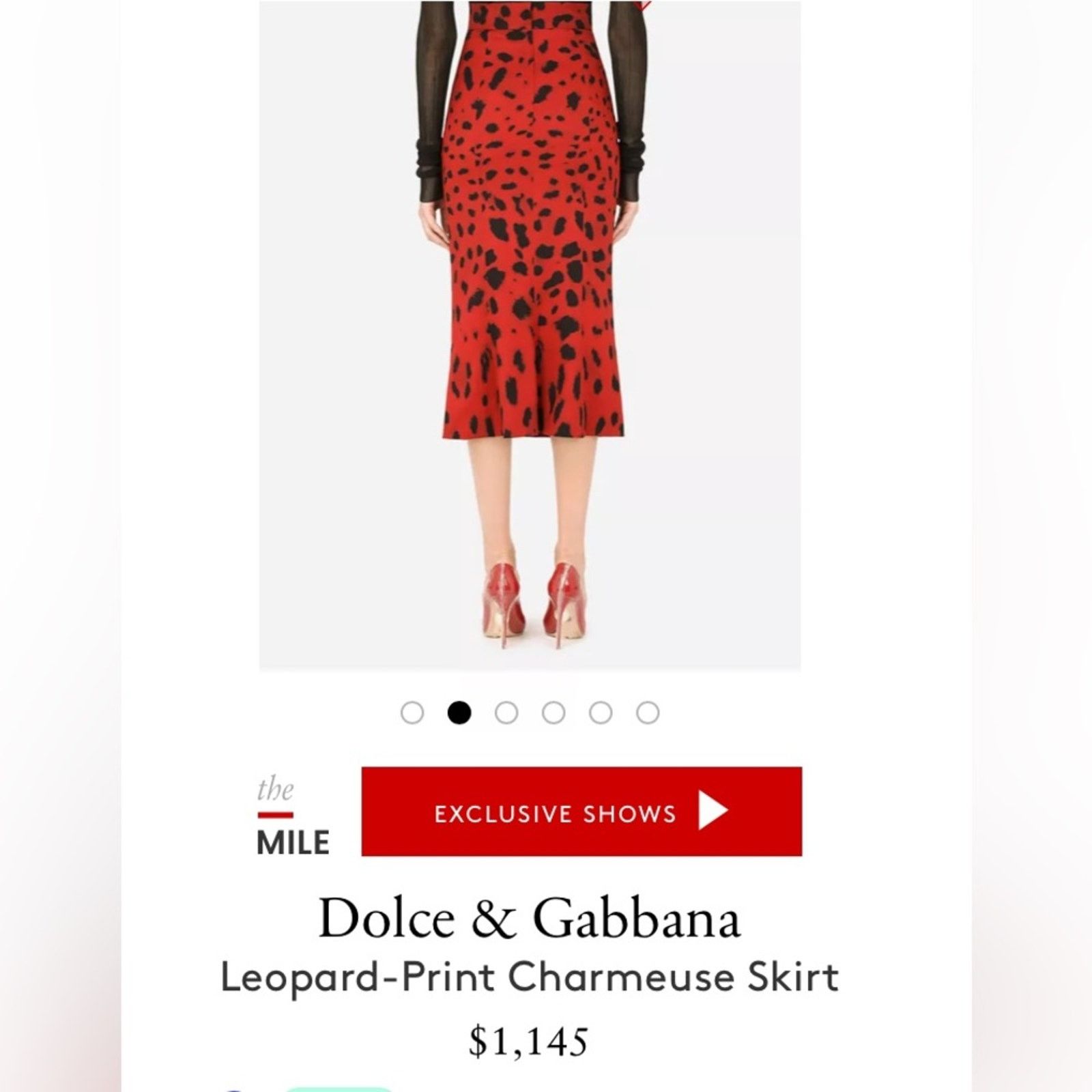 Vintage 80’s Disegni abstract print red and black silk skirt Size 26" / US 2 / IT 38 - 12 Thumbnail
