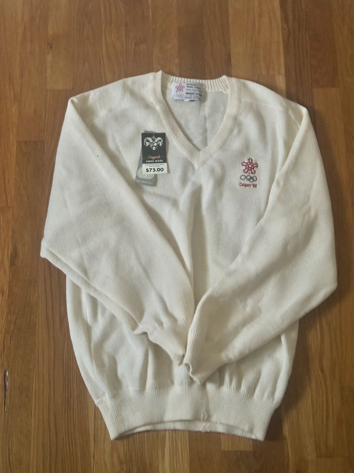 USA Olympics × Vintage Vintage *Deadstock* 1988 Calgary Olympic’sSweater Xl Tan Size US XL / EU 56 / 4 - 4 Thumbnail