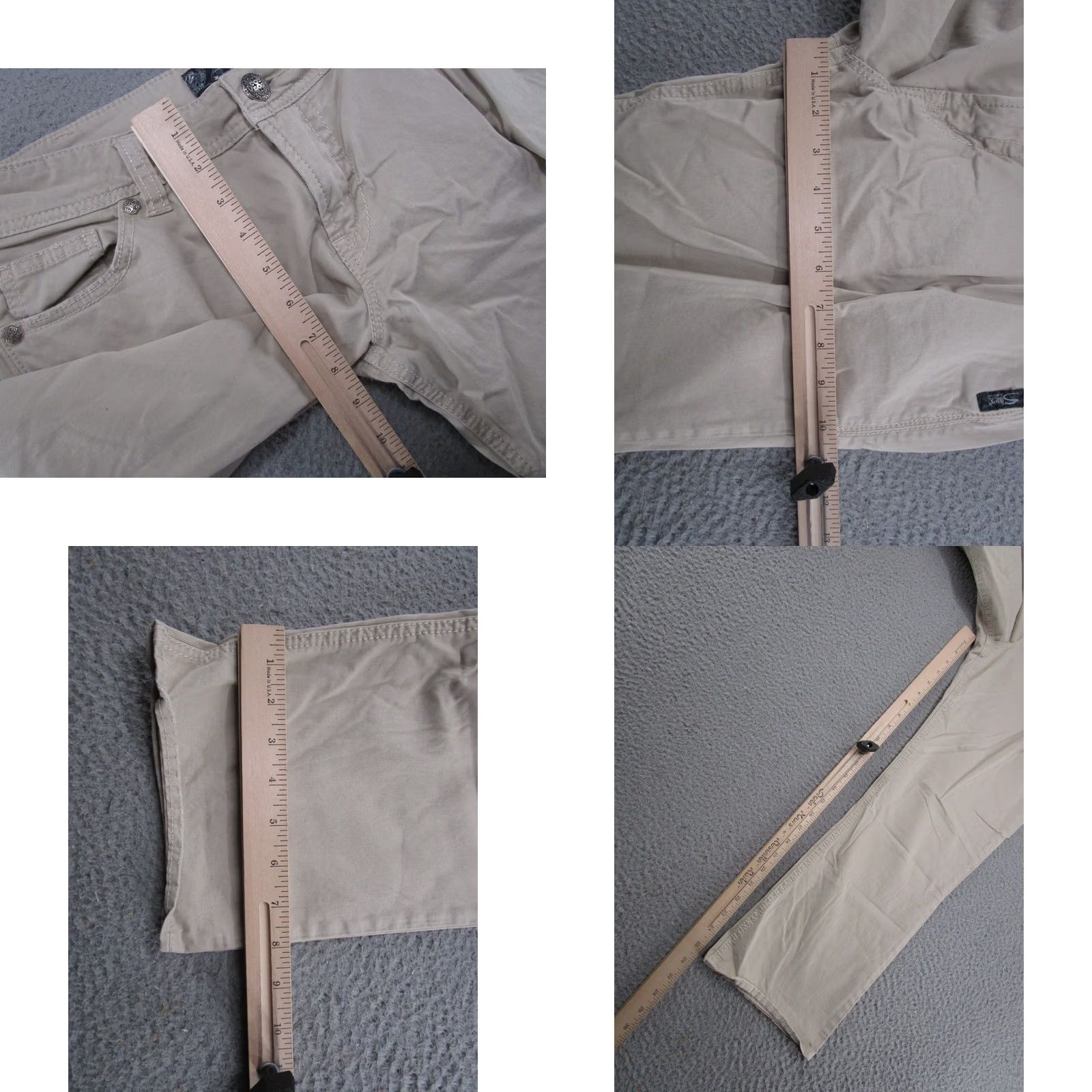 Silver Jeans Co. Silver Jeans Co Suki Capri Beige Stretch Denim Jeans Women's Size 31 Y2K Size 24" / US 00 / IT 34 - 8 Thumbnail