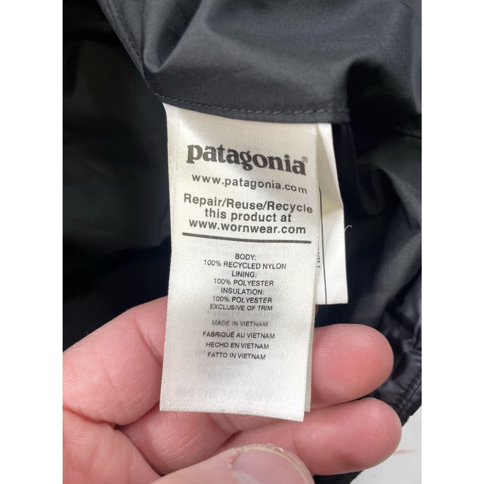 Patagonia Patagonia Puffer Jacket Womens Medium Black Quilted Insulated Coat Long Sleeve Mid-Length Zip Size M / US 6-8 / IT 42-44 - 7 Thumbnail