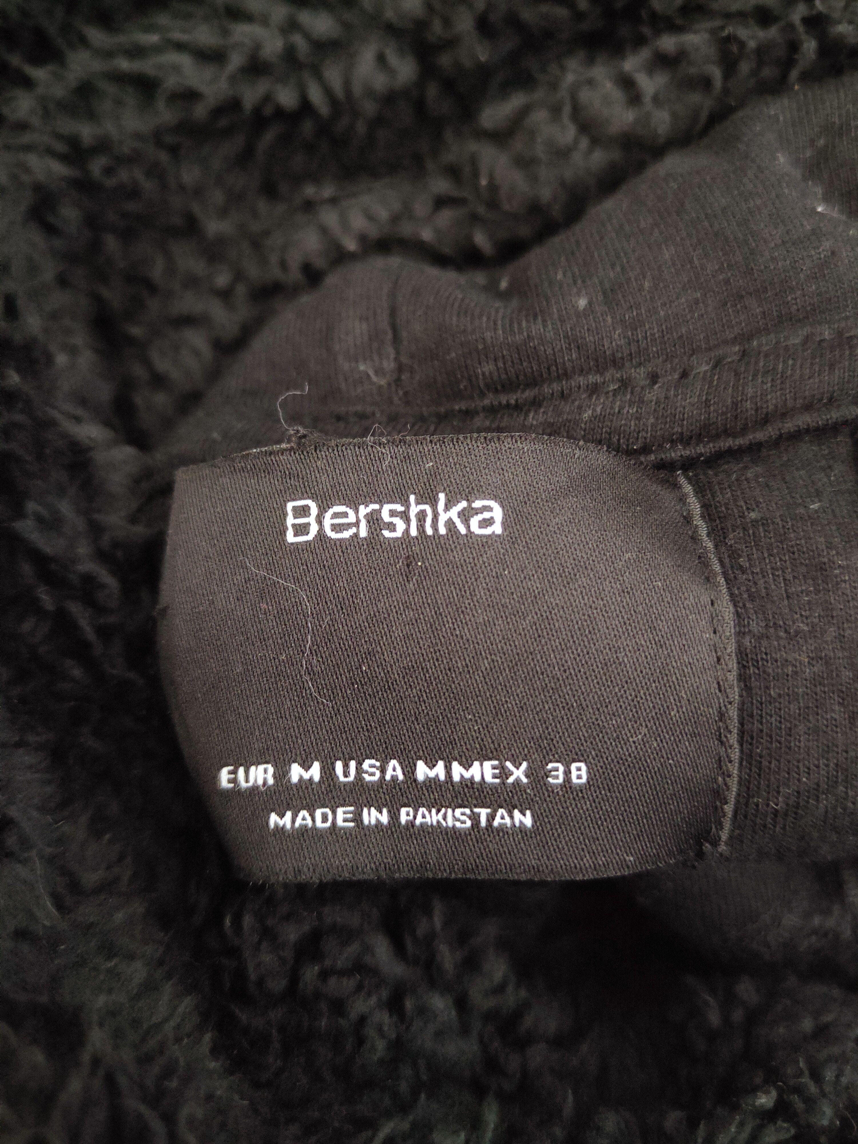 Bershka × Vintage Rare 🔥 Bershka Black Fur Mohair Hoodie Sweatshirts Size US M / EU 48-50 / 2 - 14 Thumbnail