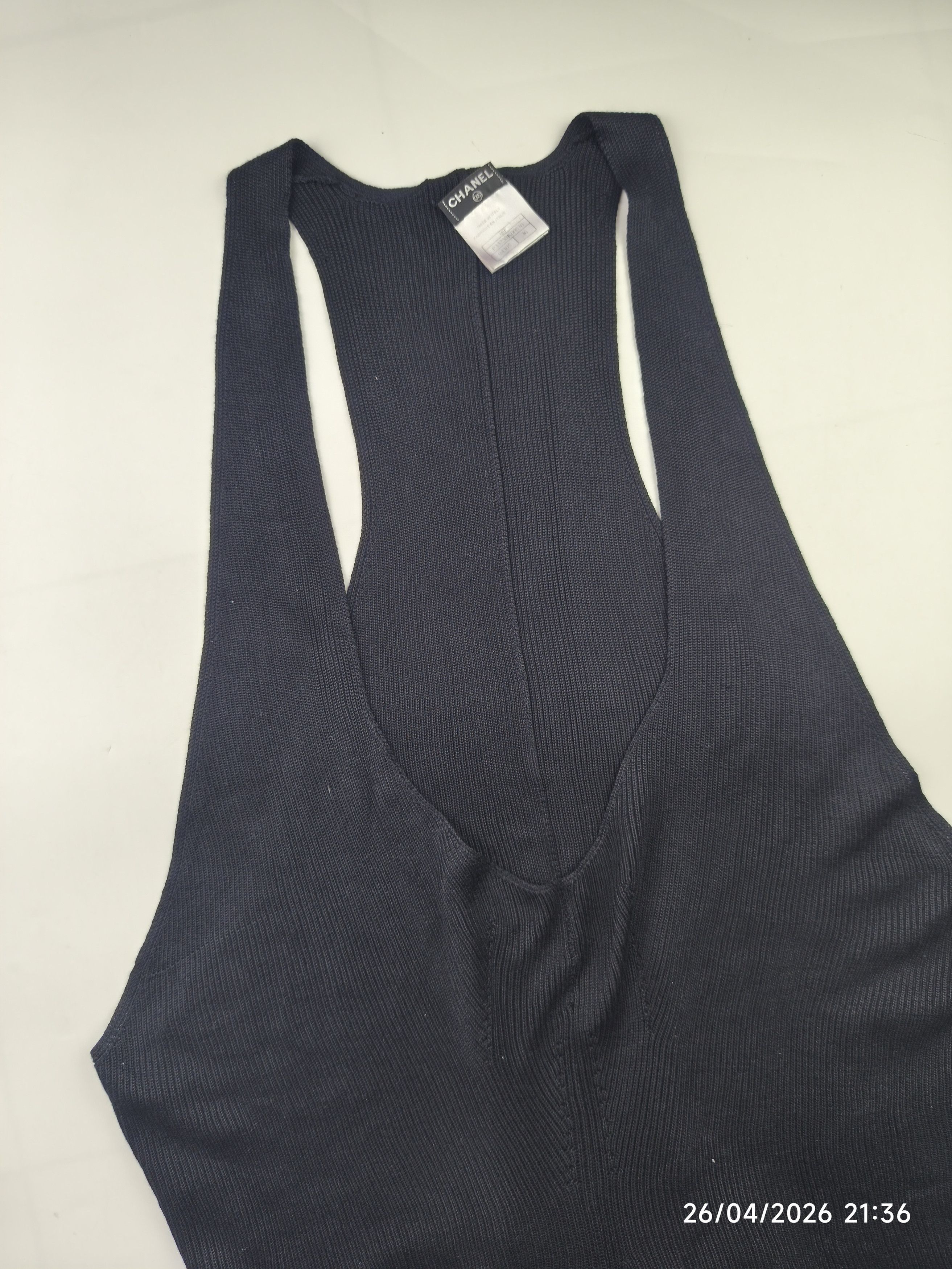 Chanel Chanel S/S 08' karl lagerfeld - knit silk jumpsuit Size XS / US 0-2 / IT 36-38 - 5 Thumbnail