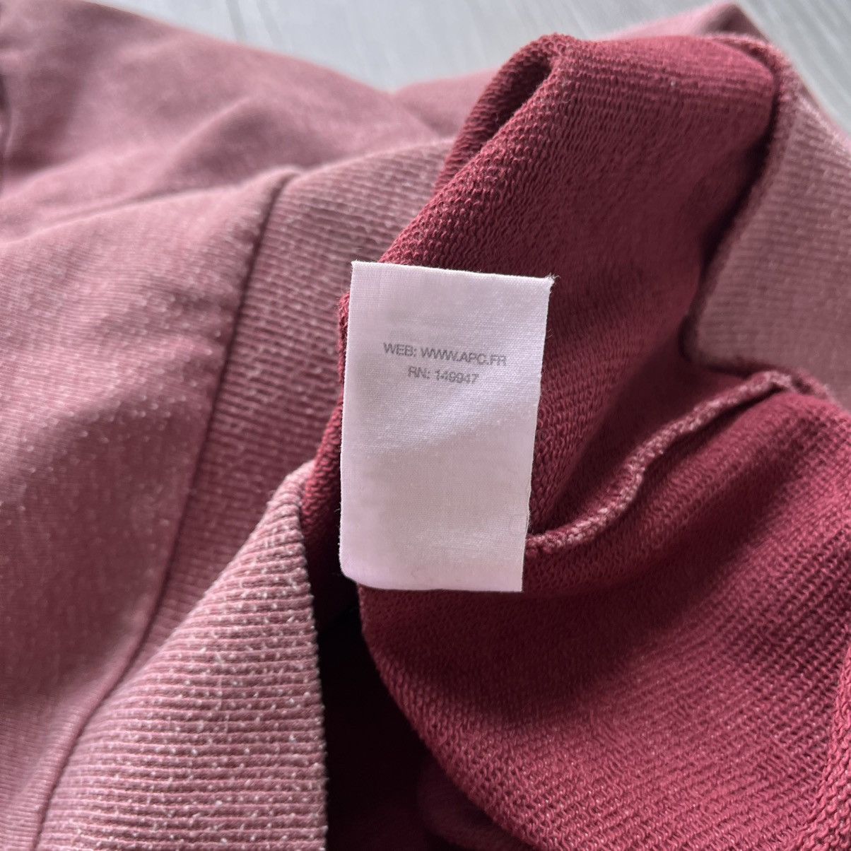 A.P.C. APC Cotton Logo Maroon Hoodie Size US XS / EU 42 / 0 - 7 Thumbnail