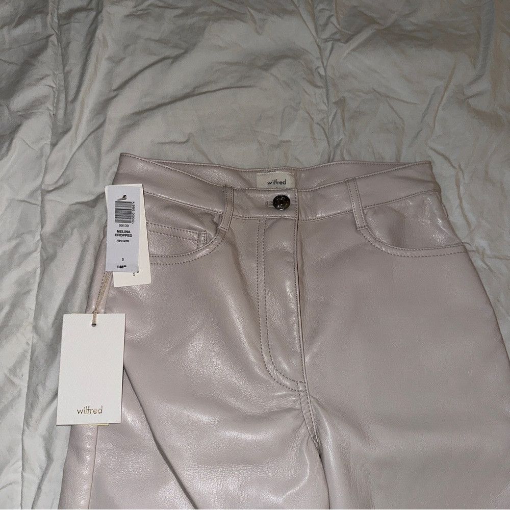 Aritzia NWT Wilfred The Melina Cropped Pant Vin Gris Size 0 Women's Size 25" / US 0 / IT 36 - 9 Thumbnail