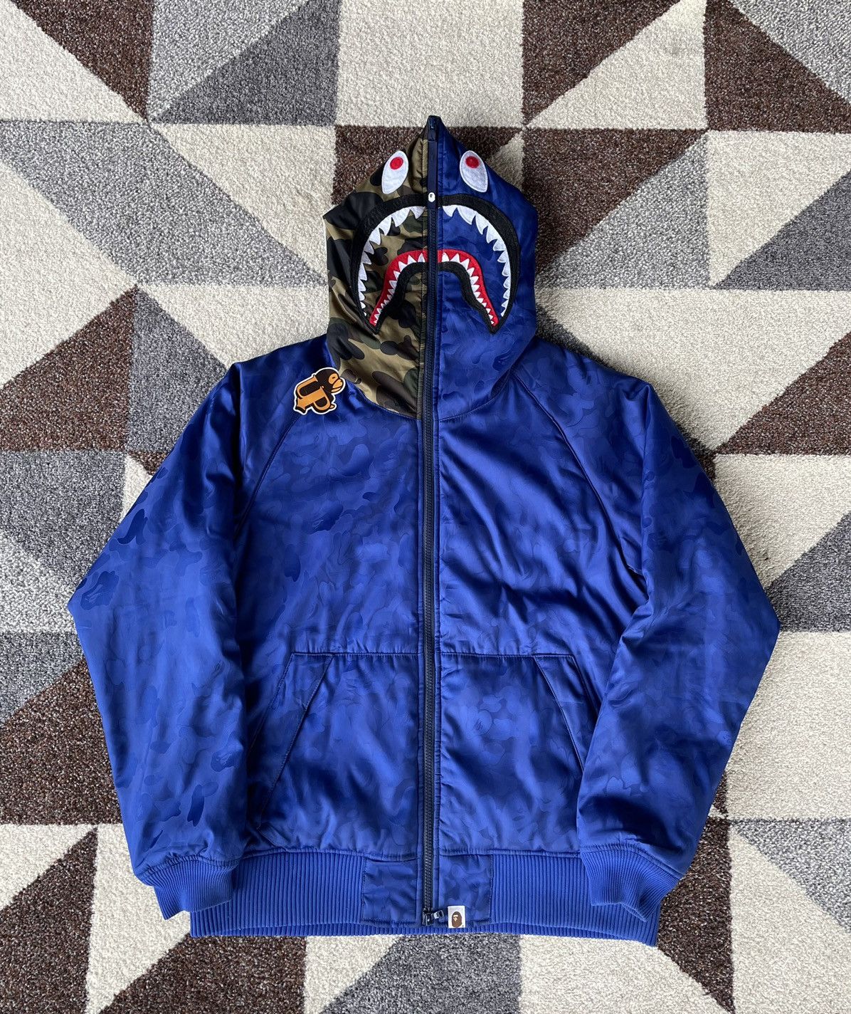 Bape Bape ABC Jacquard Camo Shark Heavy Jacket Size US L / EU 52-54 / 3 - 2 Thumbnail