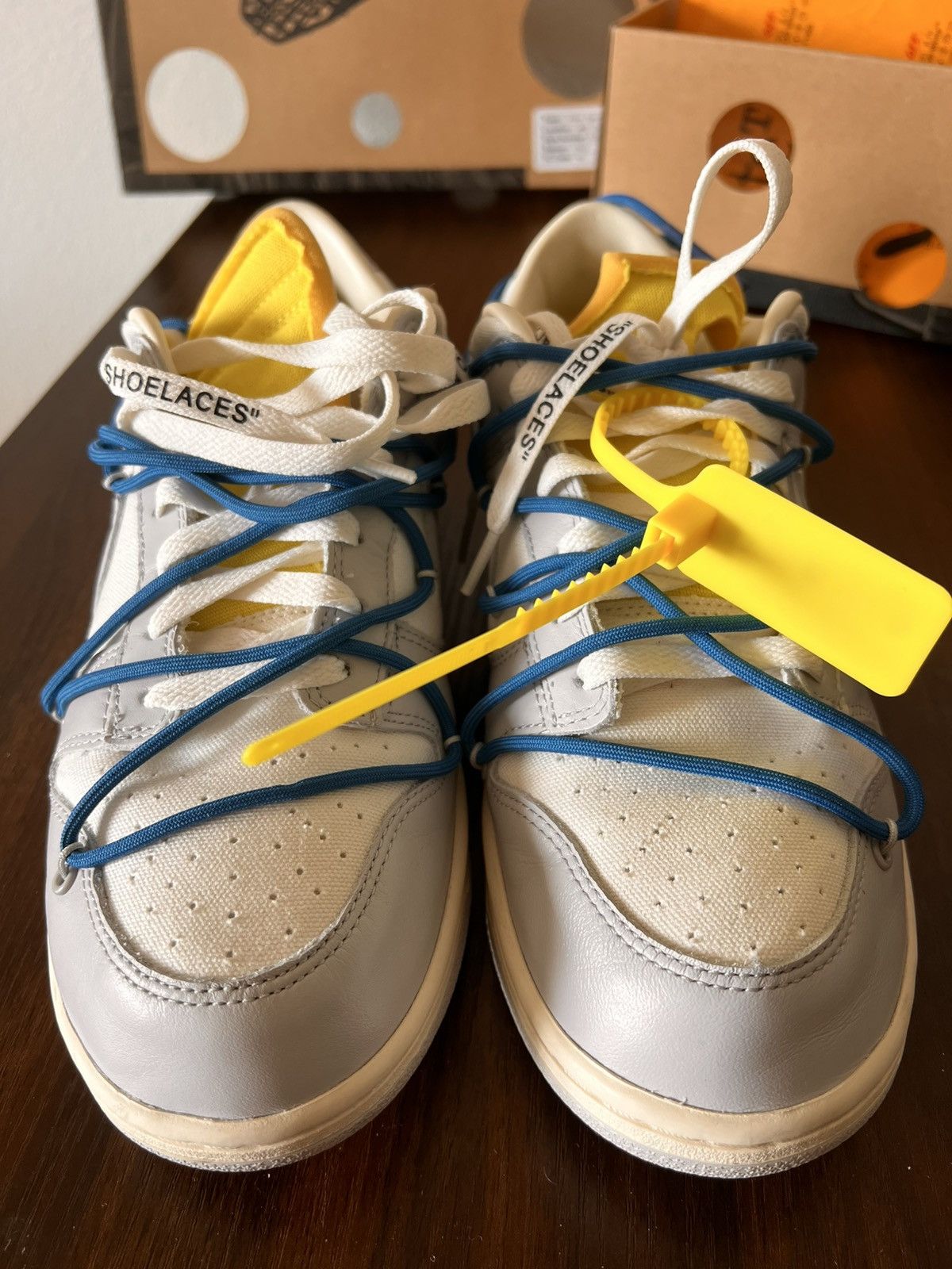 Nike × Off-White Nike Dunk Low / Off white Lot #10 Size US 10.5 / EU 43-44 - 15 Thumbnail