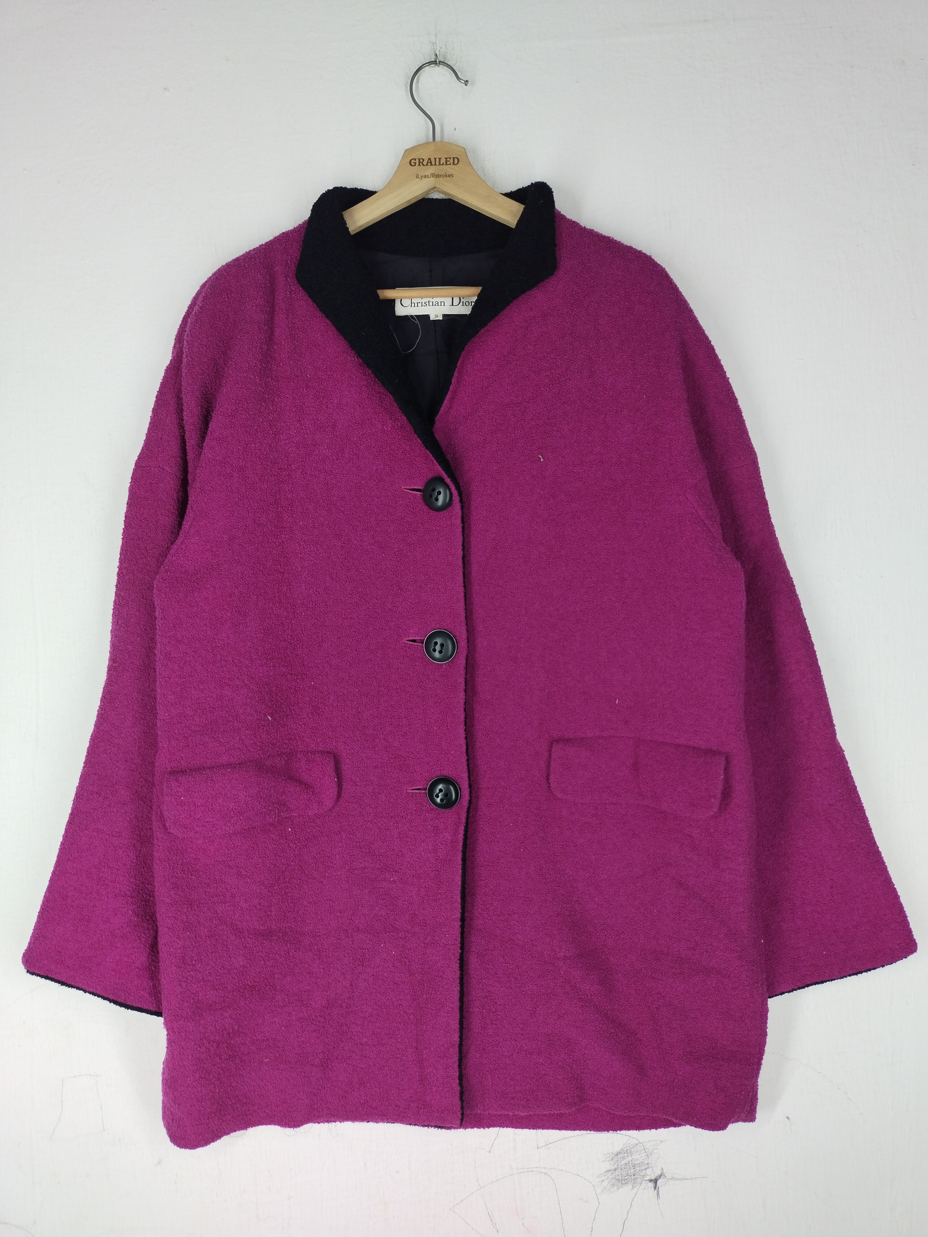 Dior Vintage Coat Christian Dior Women Fashion Coat Size L / US 10 / IT 46 - 1 Thumbnail