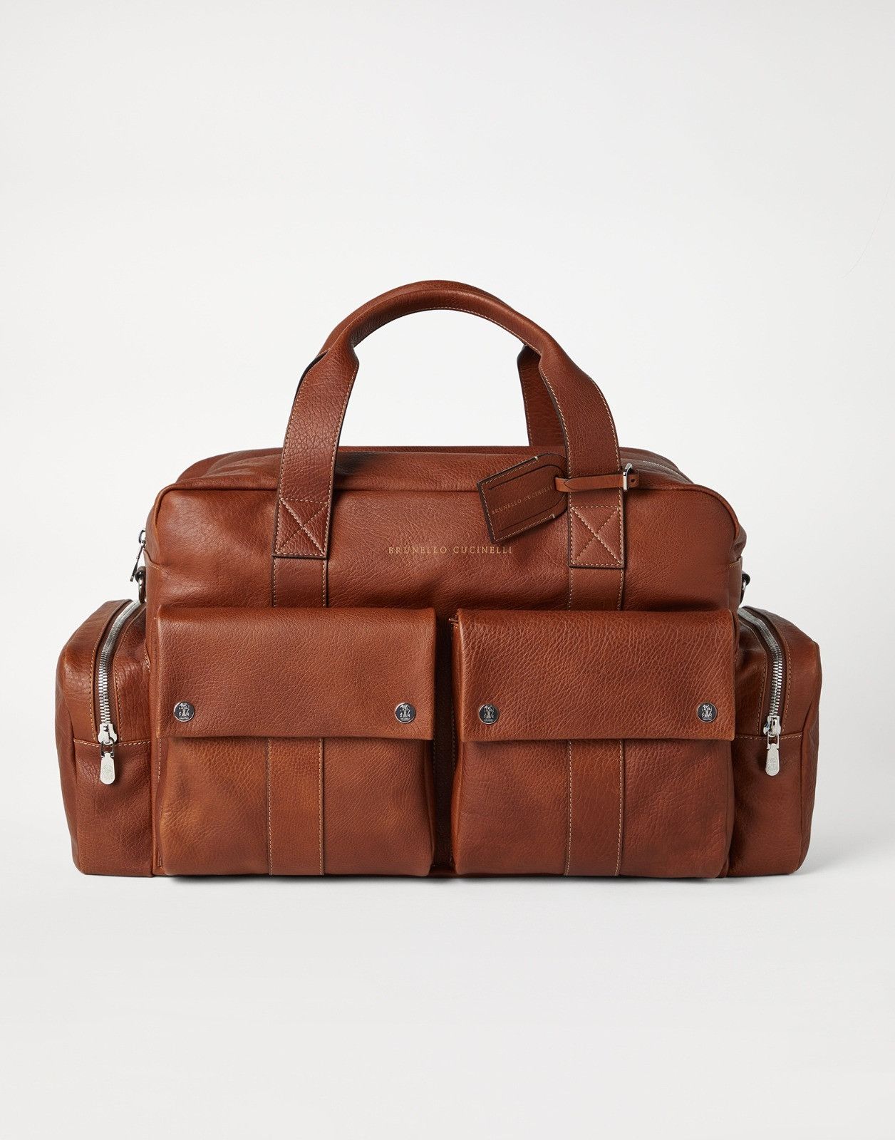 Brunello Cucinelli o1la1rc1a0326 Size: OS / Travel Bag in Brown Size ONE SIZE - 4 Thumbnail
