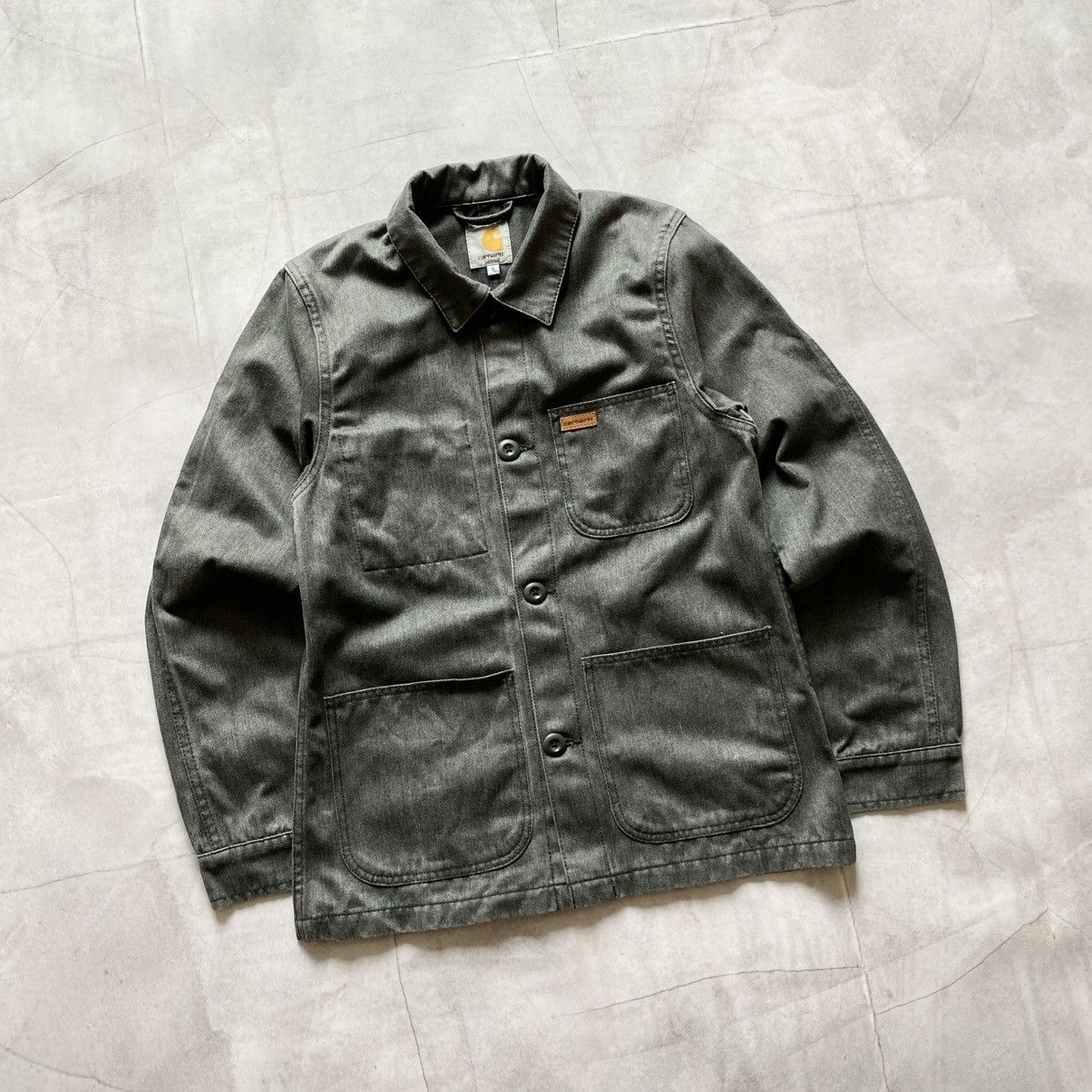 Carhartt × Vintage Rare Carhartt Fynn Michigan Style Graphite Light Jacket Size US S / EU 44-46 / 1 - 1 Thumbnail