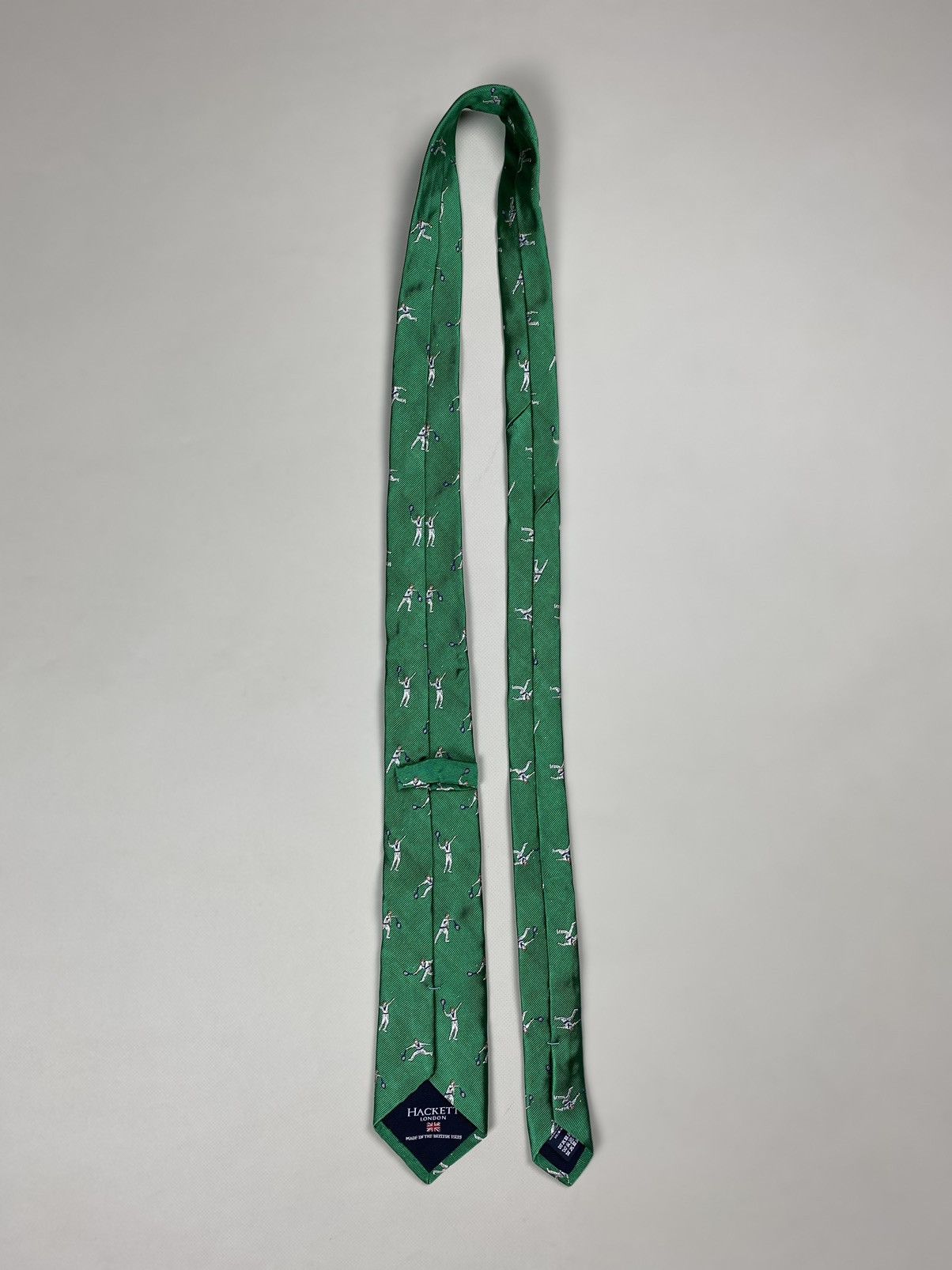 Hackett Hackett London Tennis Pattern silk tie Size ONE SIZE - 6 Thumbnail