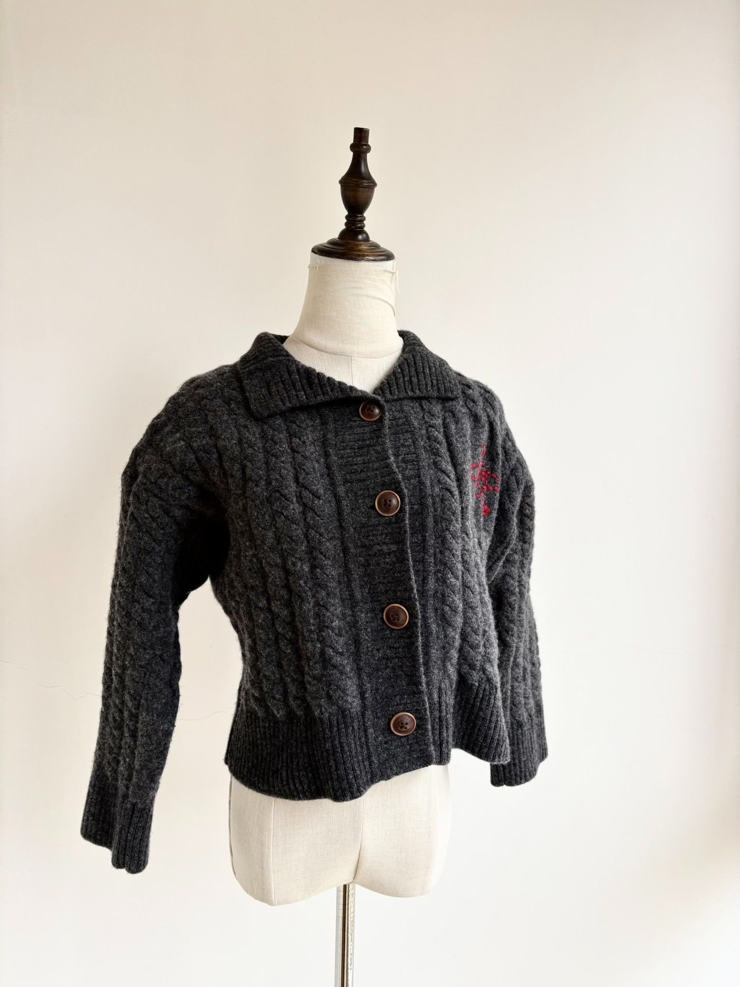 Vivienne Westwood Vivienne Westwood Saturn Embroidered Gray Cardigan Size M / US 6-8 / IT 42-44 - 1 Thumbnail