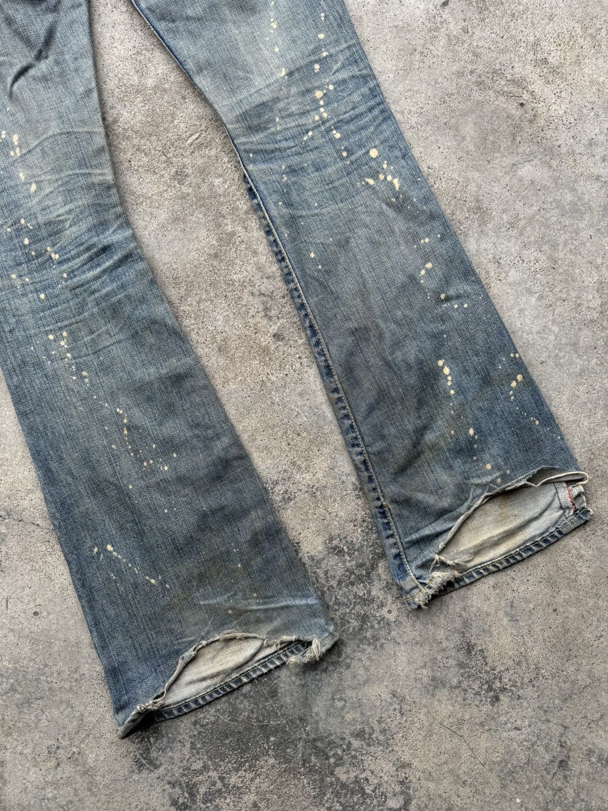 Paper Denim & Cloth Vintage flared bootcut acid wash distressed jeans Size 26" / US 2 / IT 38 - 10 Thumbnail