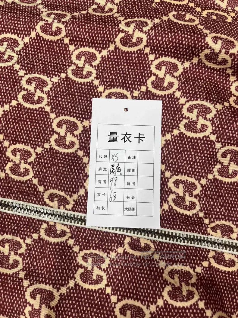 Gucci Double G old flower full-print zipper silk jacket ho