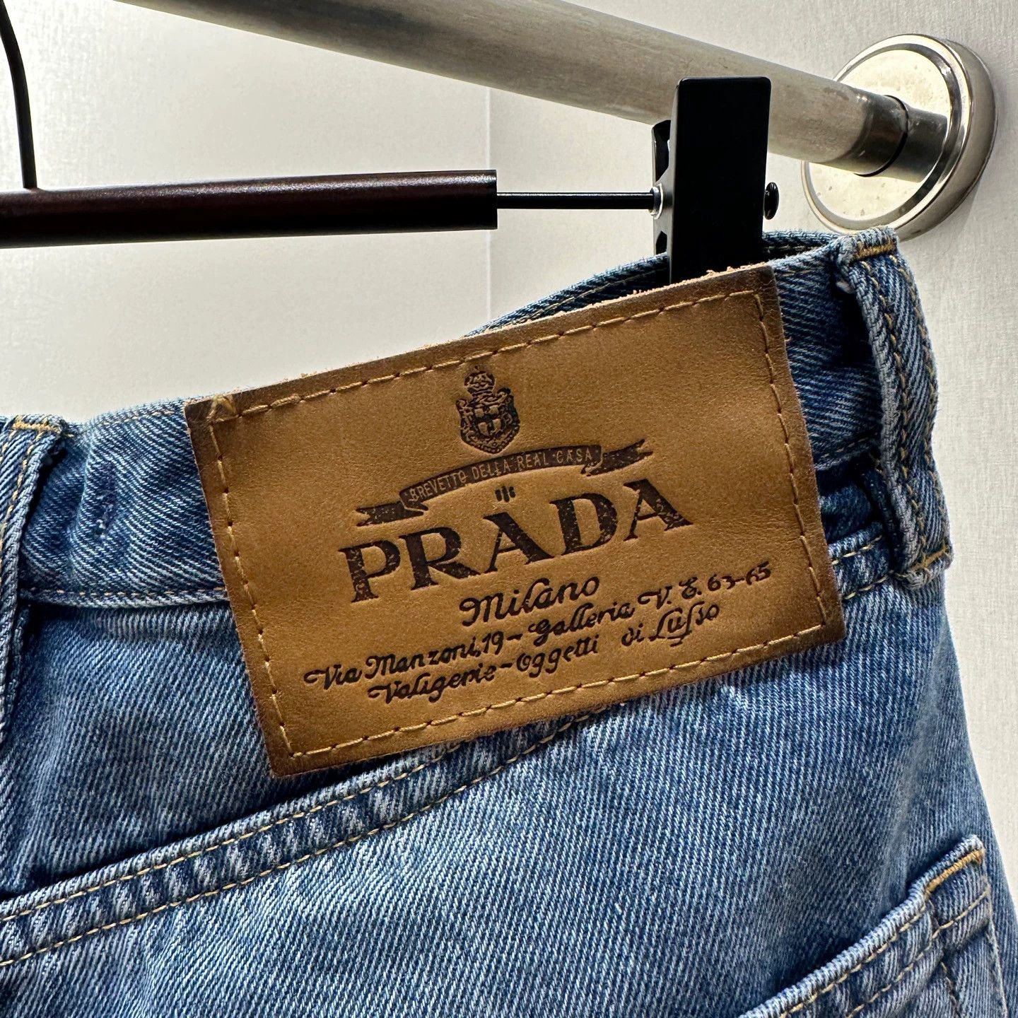 Prada Prada Vintage Logo Slogan Jeans Women's 24 Size 42" / US 20 - 6 Thumbnail