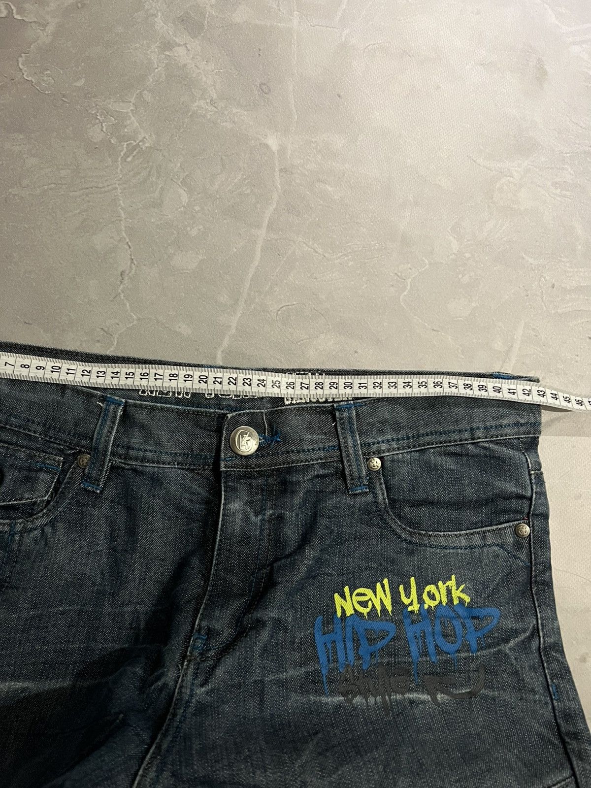 Japanese Brand Faded Washed Graffiti / Number Nine Style / Japan Grunge 90 Size US 34 / EU 50 - 8 Thumbnail