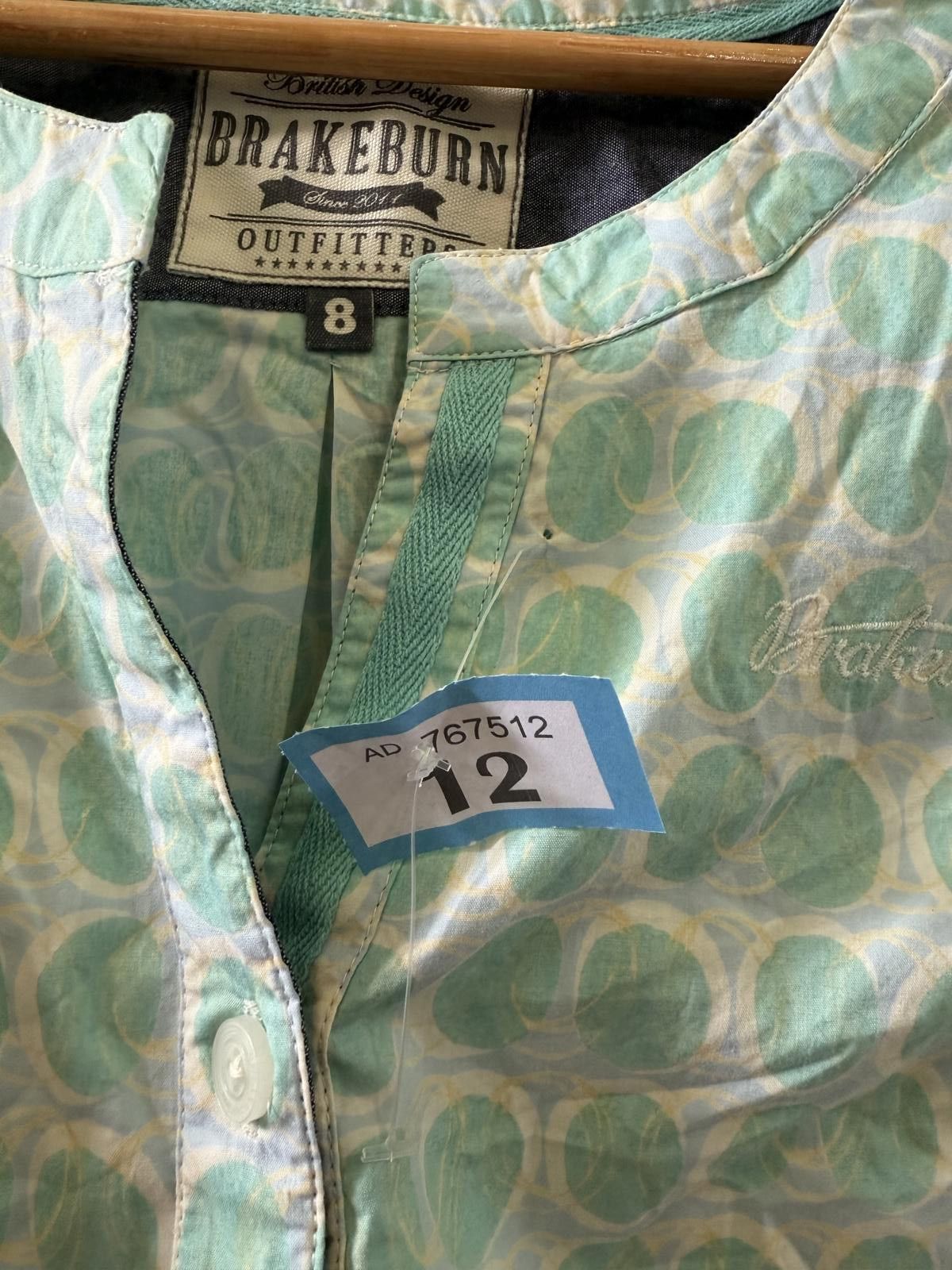 Designer Brakeburn Outfitters Women's Short Sleeve Blouse Size 8 Size M / US 6-8 / IT 42-44 - 2 Thumbnail