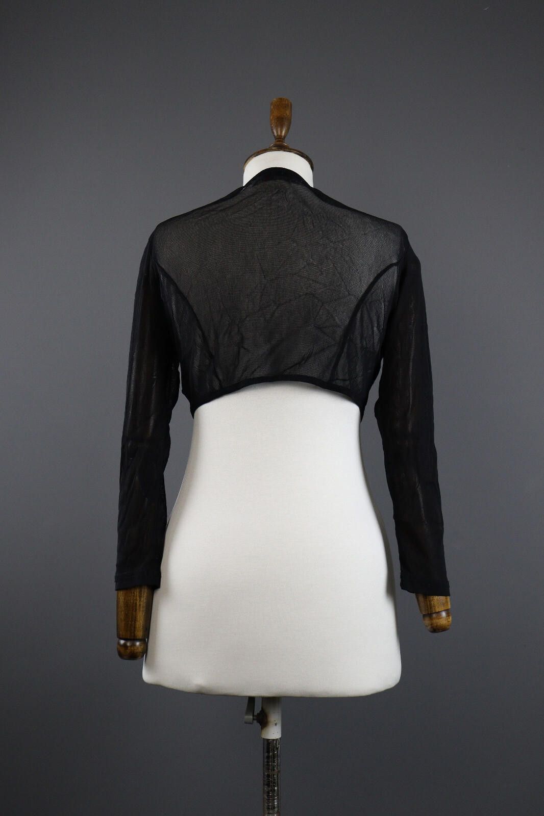Designer C'Fait Pour Vous Paris Open Front Mesh Cape Sweater Size 1 Size M / US 6-8 / IT 42-44 - 5 Thumbnail