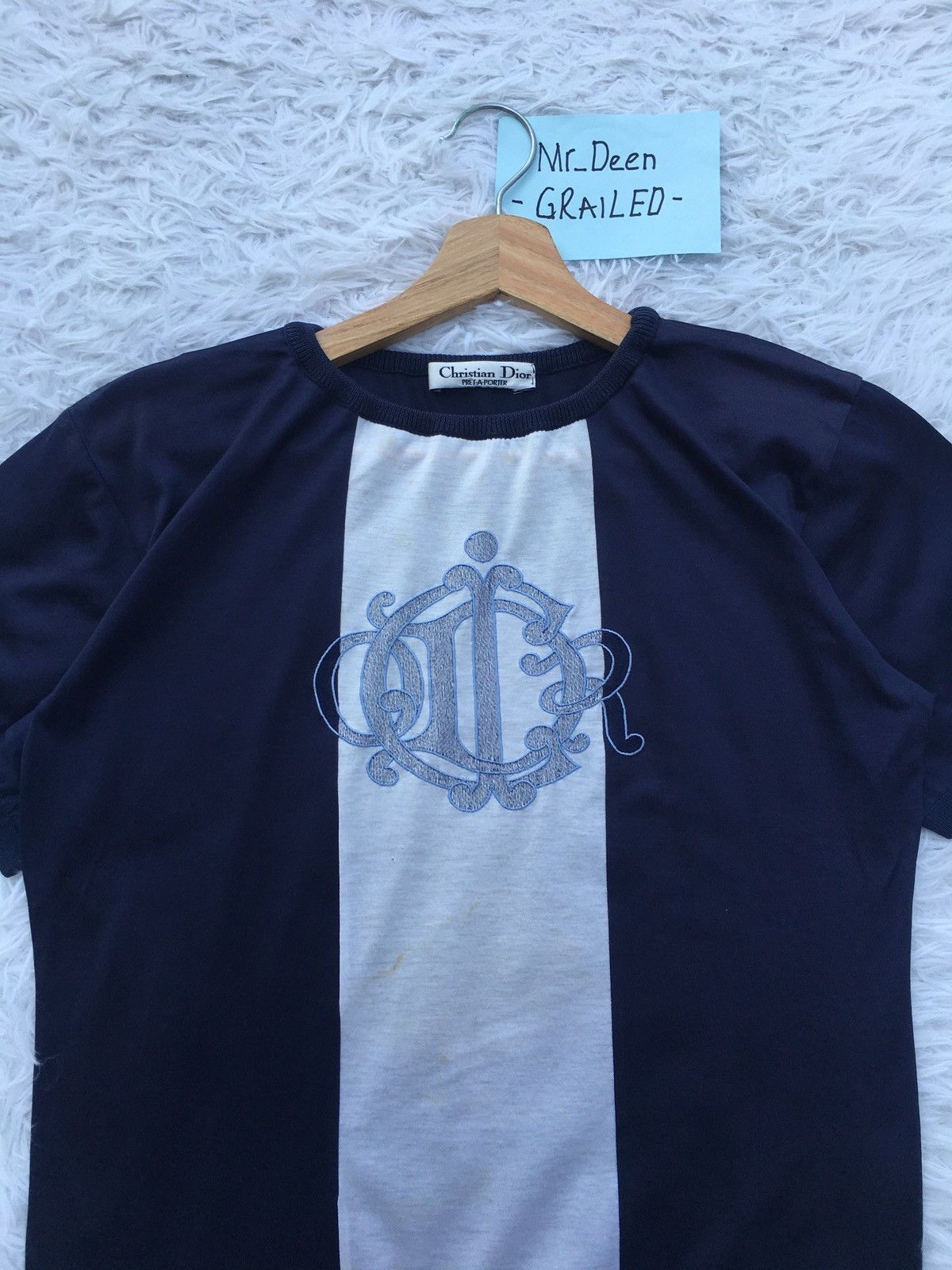 Christian Dior Monsieur Rare Vintage Christian Dior Pret-A-Porter Tshirt Size S / US 4 / IT 40 - 6 Thumbnail