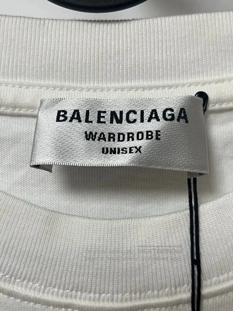 Balenciaga Balenciaga White Smile Logo Short Sleeve. Size US M / EU 48-50 / 2 - 4 Thumbnail