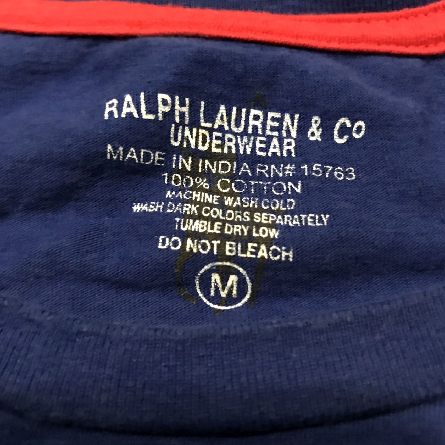 Ralph Lauren Ralph Lauren Co Mens M Cotton Blue T Shirt Sleepwear Pajama Top Knit Cotton Short Sleeve Regular Size M Men Blue Size US M / EU 48-50 / 2 - 2 Thumbnail
