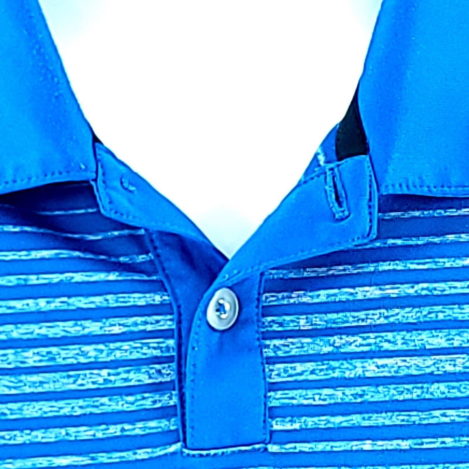 Nike Nike Golf Tour Performance Dri-Fit Blue Striped Collared XL Size US XL / EU 56 / 4 - 3 Thumbnail