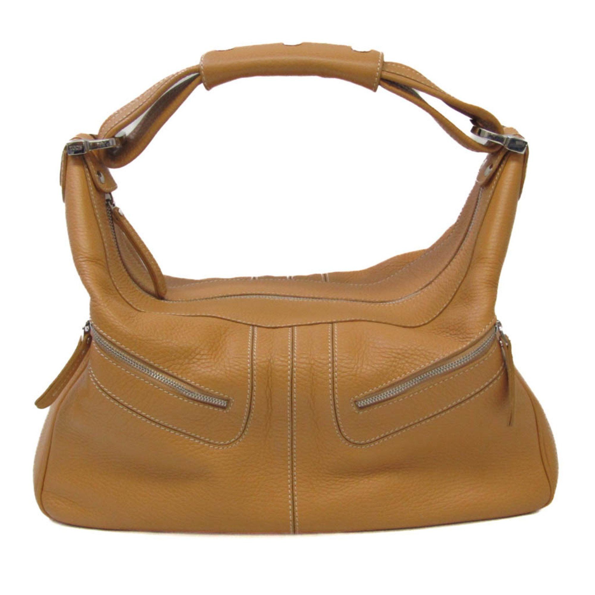 Tod's Brown Leather Shoulder Bag (Pre-Owned) Size ONE SIZE - 1 Thumbnail