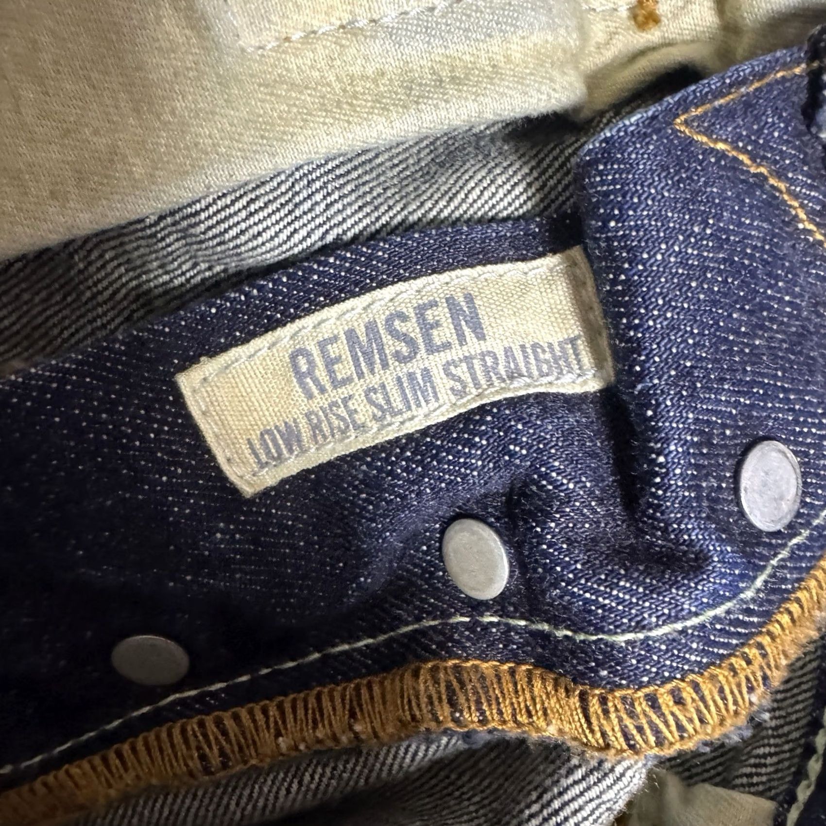Abercrombie & Fitch VINTAGE Abercrombie & Fitch Jeans Mens 32x32 Remsen Slim Straight Lowrise Indigo Size US 32 / EU 48 - 7 Thumbnail
