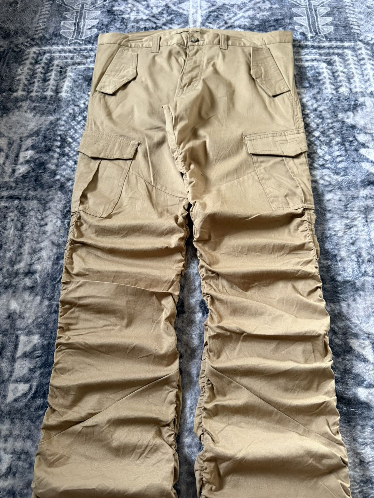 Tornado Mart Tornado Mart japan 40” inseam tornado stacked cargo pants Size US 32 / EU 48 - 3 Thumbnail
