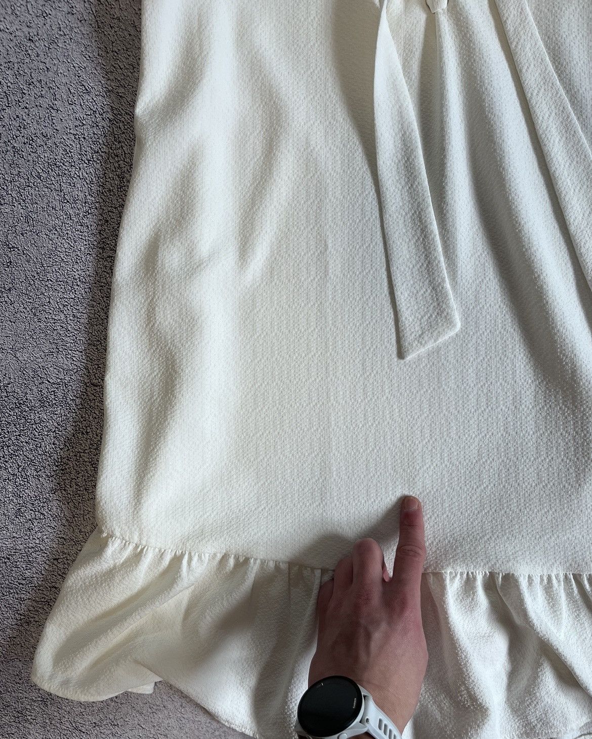 Sezane Sezane Women’s Dress V- Neck Short Sleeve Made In Bulgaria Size S / US 4 / IT 40 - 14 Thumbnail