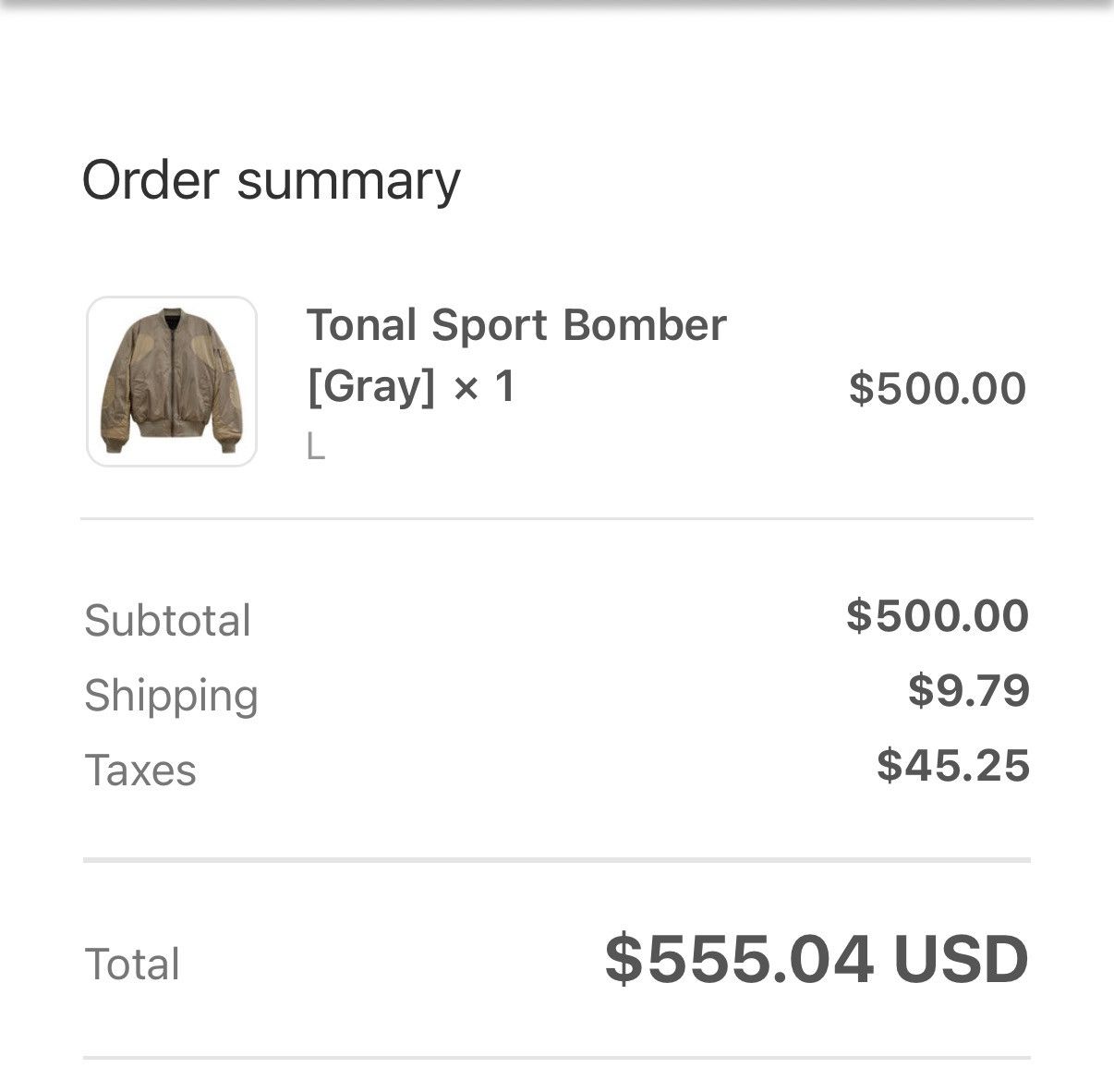 KidSuper KidSuper Tonal Sport Bomber Size US L / EU 52-54 / 3 - 6 Thumbnail