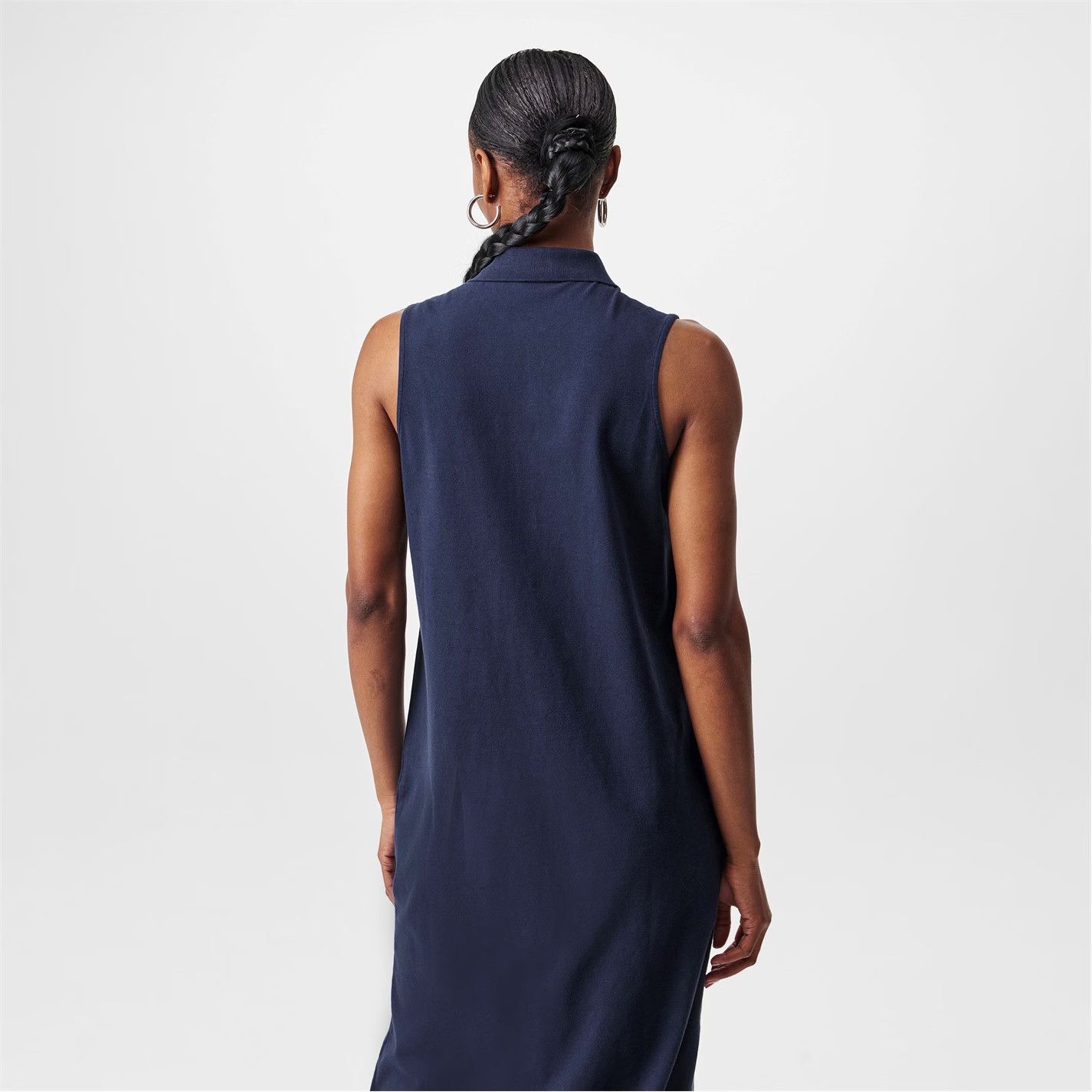 Polo Ralph Lauren o1g2r1mq0825 Stretch-Cotton Sleeveless Polo Dress in Navy Size S / US 4 / IT 40 - 4 Thumbnail