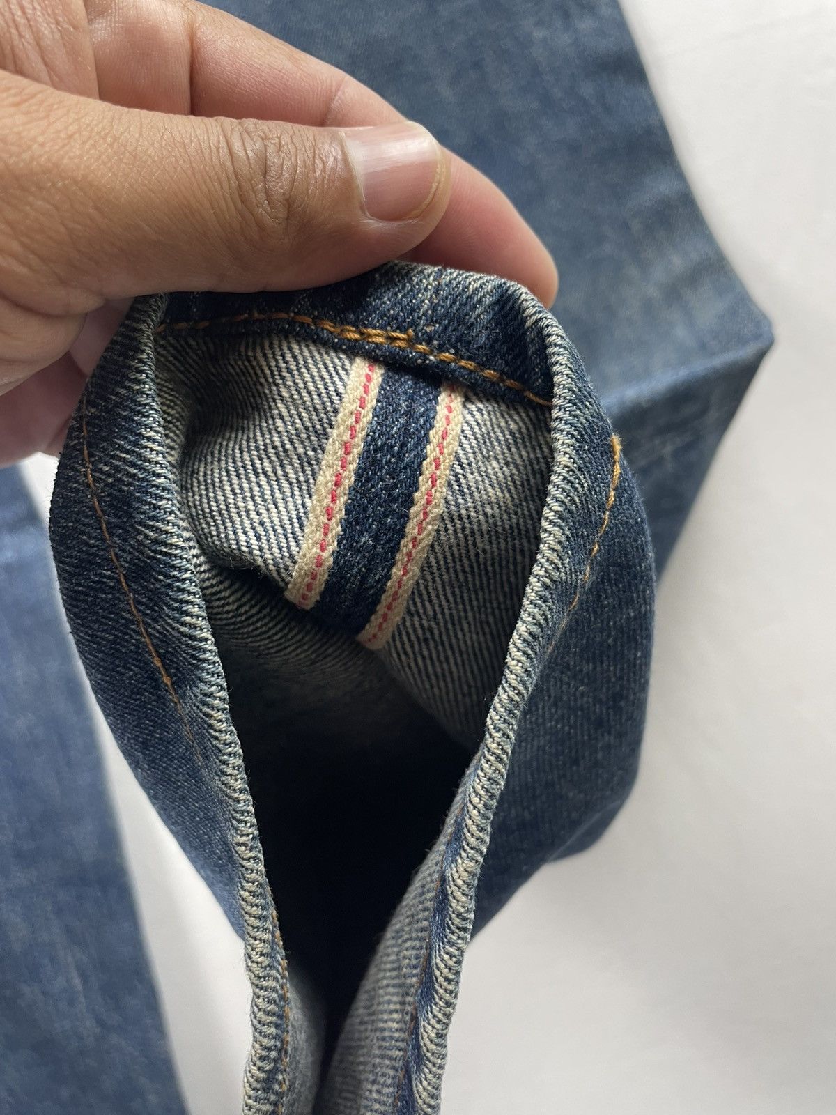 Japanese Brand Vintage Selvedge Denimland State by Virus Branded Size US 30 / EU 46 - 5 Thumbnail