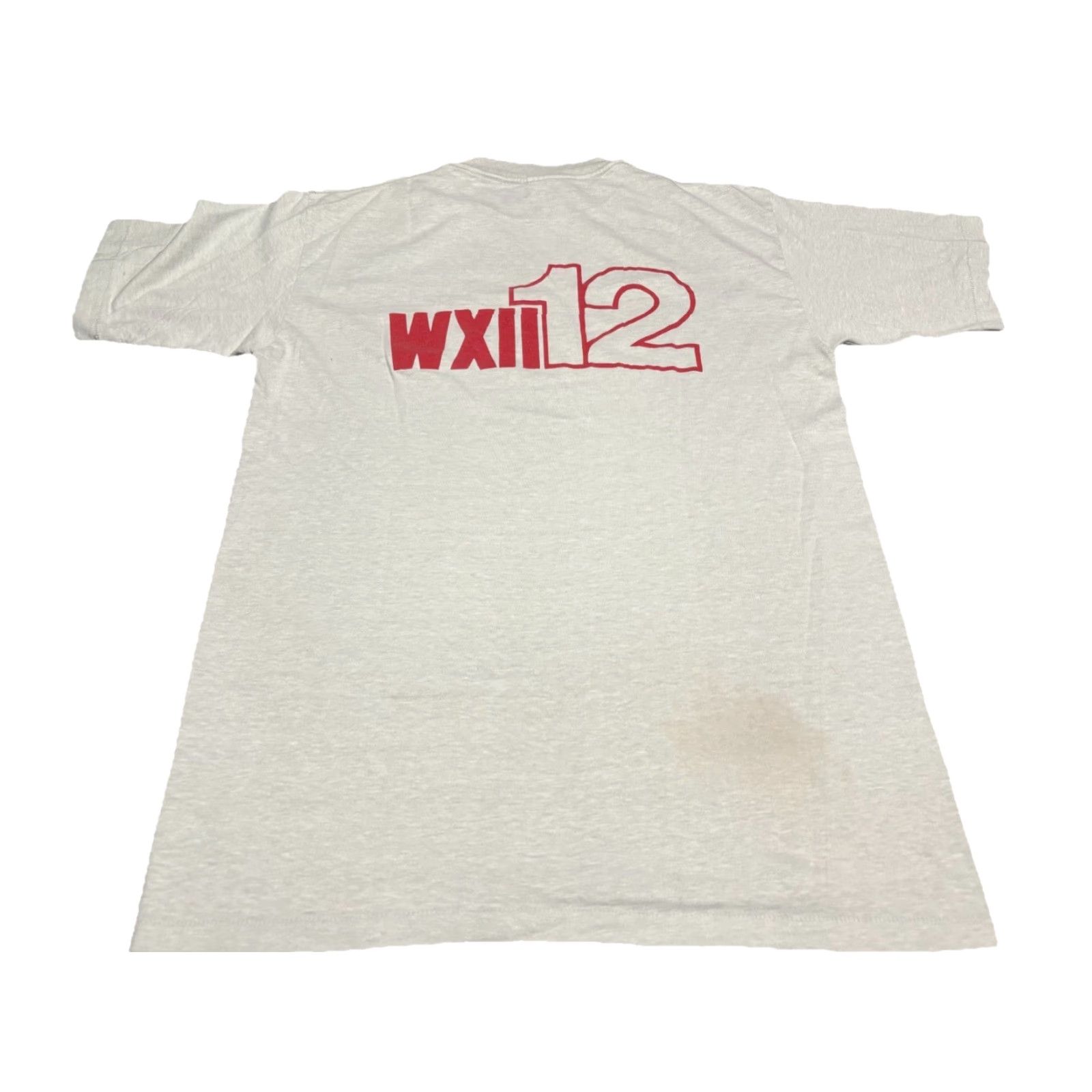 Vintage VTG 70s 80s WXII 12 News Station TV Piedmont Double Sided Paper Thin T-Shirt M Mens Pro Tees Cream 80s VTG News Station T-Shirt Size US M / EU 48-50 / 2 - 2 Thumbnail