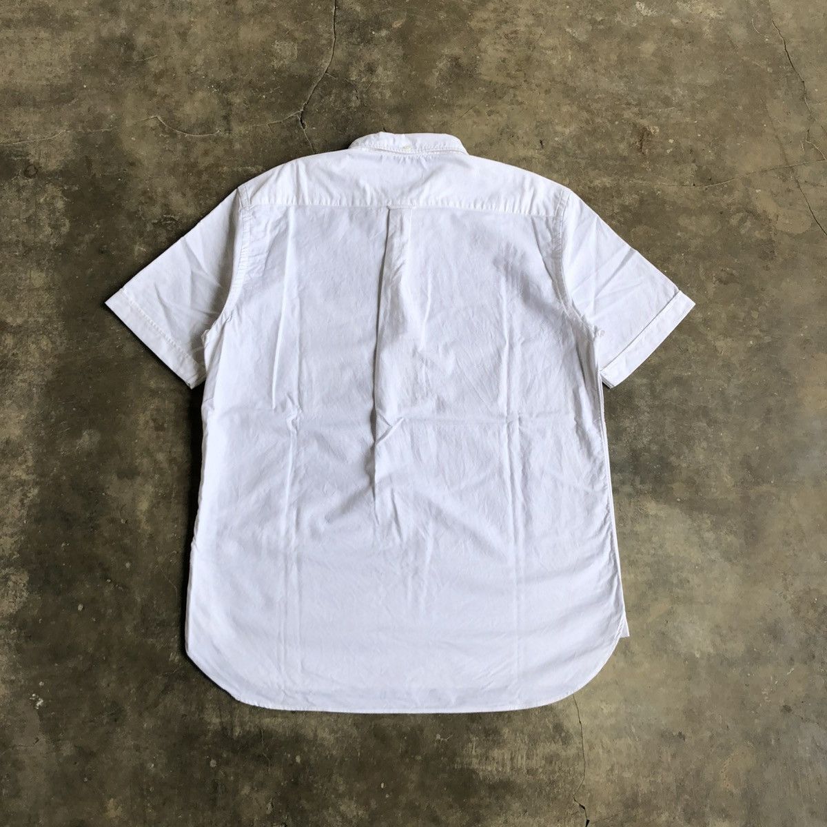 Beams Plus 🇯🇵 2000s Beams Plus Japan Oxford Halfbutton Shirt White Size US L / EU 52-54 / 3 - 8 Thumbnail