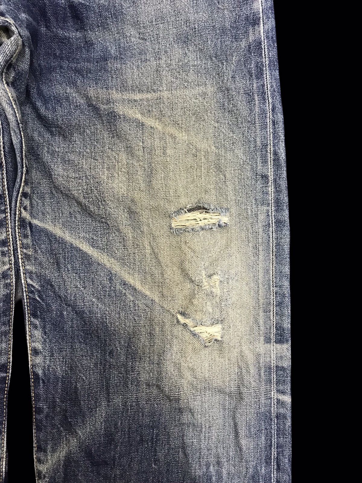 Edwin 💥THRASHED💥RARE EDWIN OVRLL WIDE BAGGY SUSPENDER DENIM F345 Size US 28 / EU 44 - 5 Thumbnail