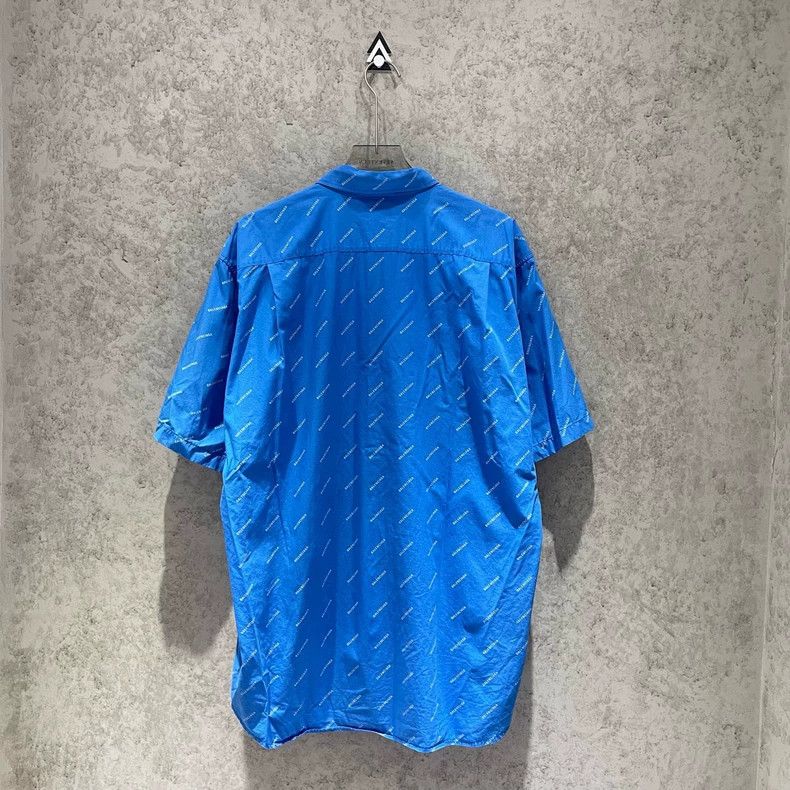 Balenciaga Balenciaga size 39 Blue Full Screen Short Sleeve Shirt 2502 Size US XXS / EU 40 - 5 Thumbnail