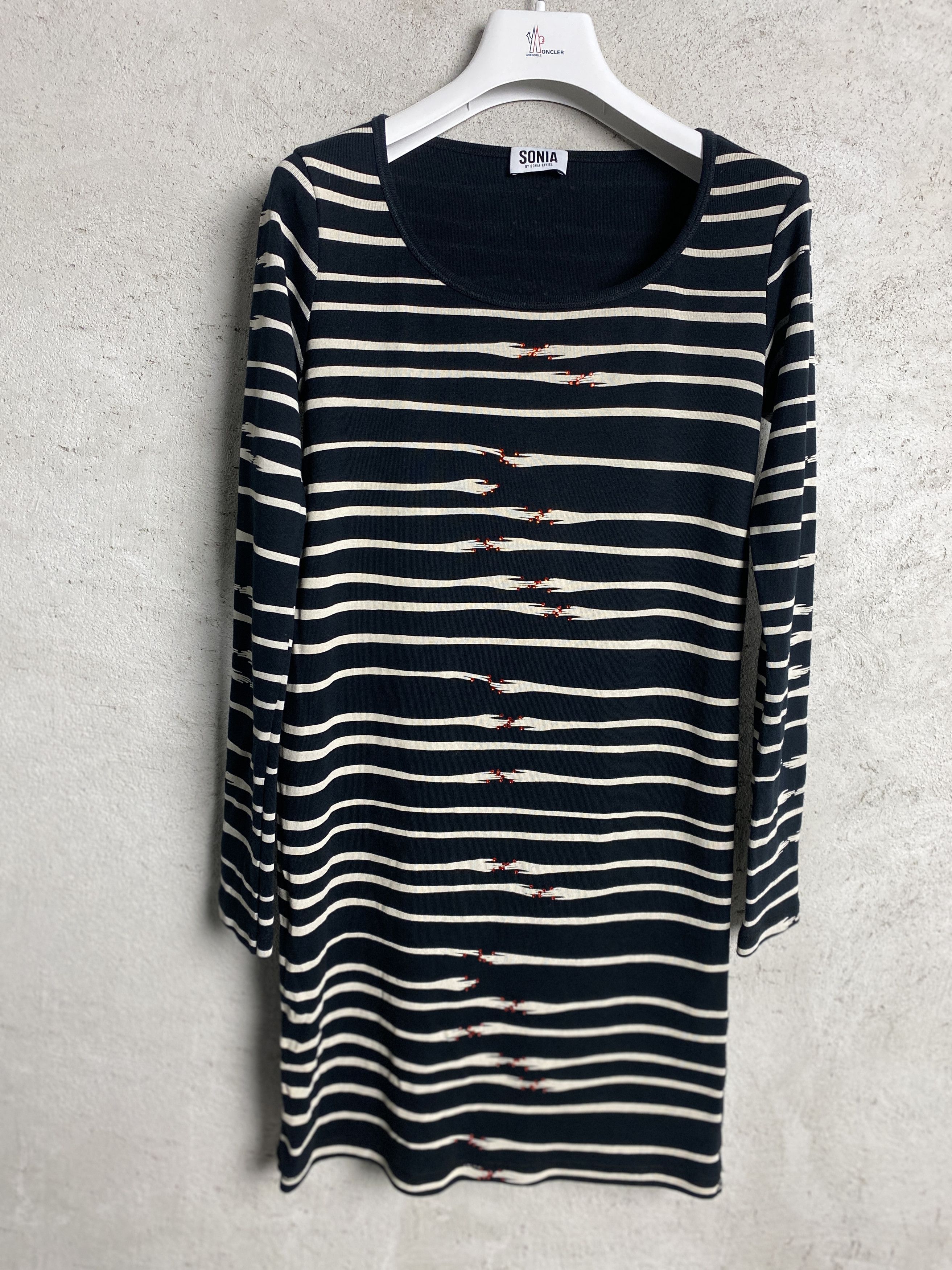 Sonia Rykiel Sonia by Sonia Rykiel striped printed midi dress casual Size XS / US 0-2 / IT 36-38 - 1 Thumbnail