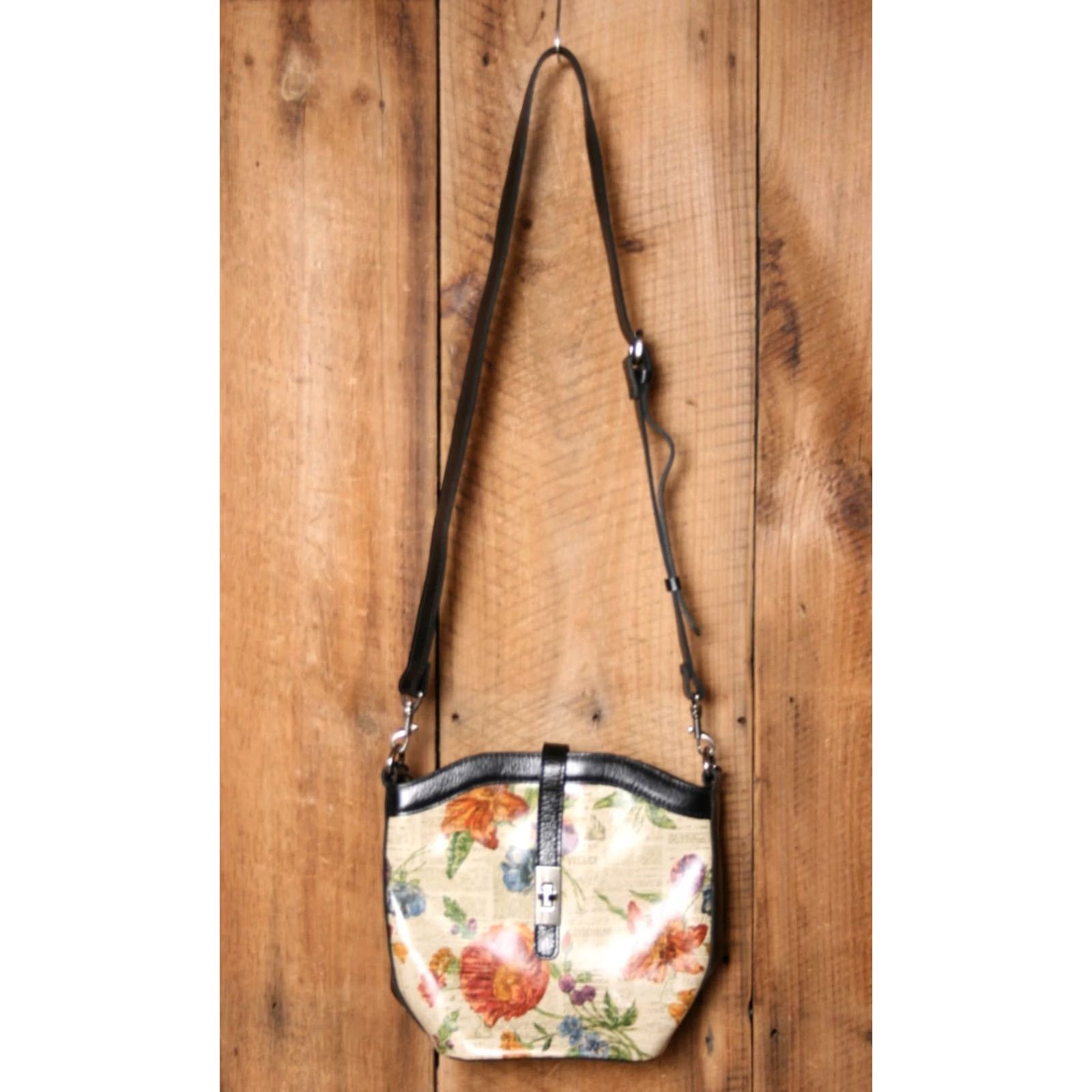 Patricia Nash PATRICIA NASH Blaire Parisian Floral Crossbody Bag Bucket Purse, Multicolor Leather, Adjustable Strap, Turn Lock, Womens, Bag Size ONE SIZE - 2 Thumbnail