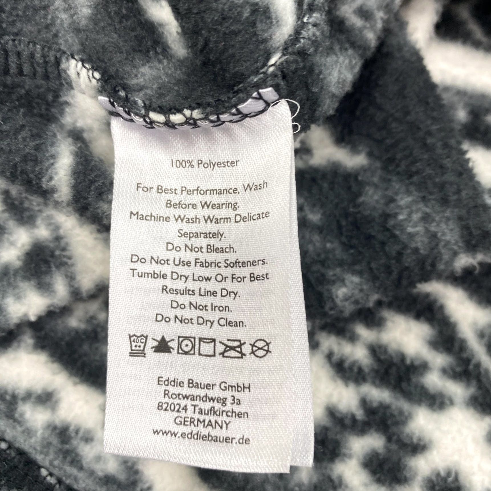 Eddie Bauer Eddie Bauer Pullover Womens Medium Black White Fleece Aztec Pattern 1/4 Zip Outdoors Sweatshirt Shirt Size M / US 6-8 / IT 42-44 - 4 Thumbnail