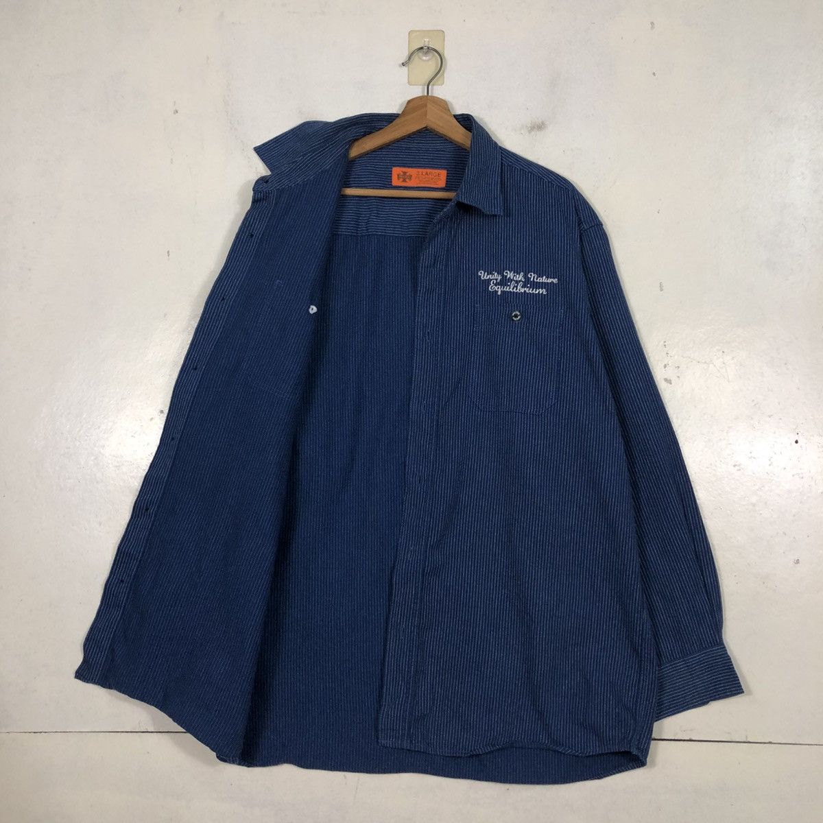 Japanese Brand Vintage Hickory Chore Striped Jacket Open Dich Size US L / EU 52-54 / 3 - 13 Thumbnail