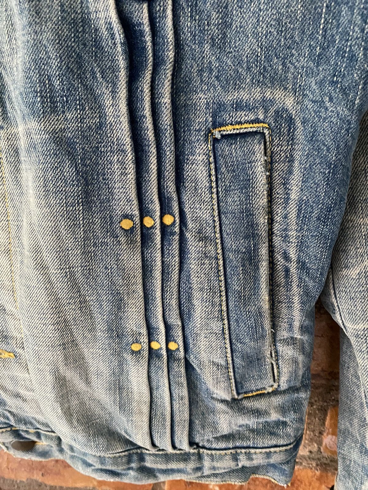 14th Addiction × Japanese Brand × Le Grande Bleu (L.G.B.) Vtg RICO Japan Faded wash western back pocket jacket Size US M / EU 48-50 / 2 - 7 Thumbnail