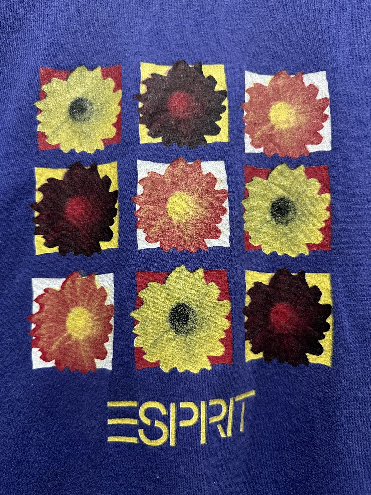 Esprit × Vintage Vintage Esprit Art Flower Single Stitch Tee Size US M / EU 48-50 / 2 - 3 Thumbnail